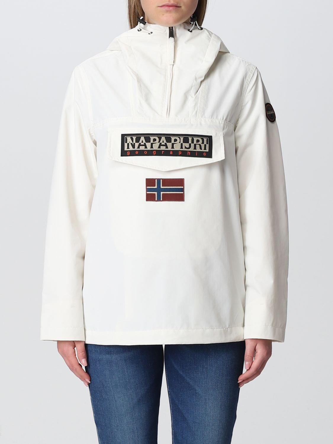 NAPAPIJRI: jacket for woman - White | Napapijri jacket NP0A4G7G online ...