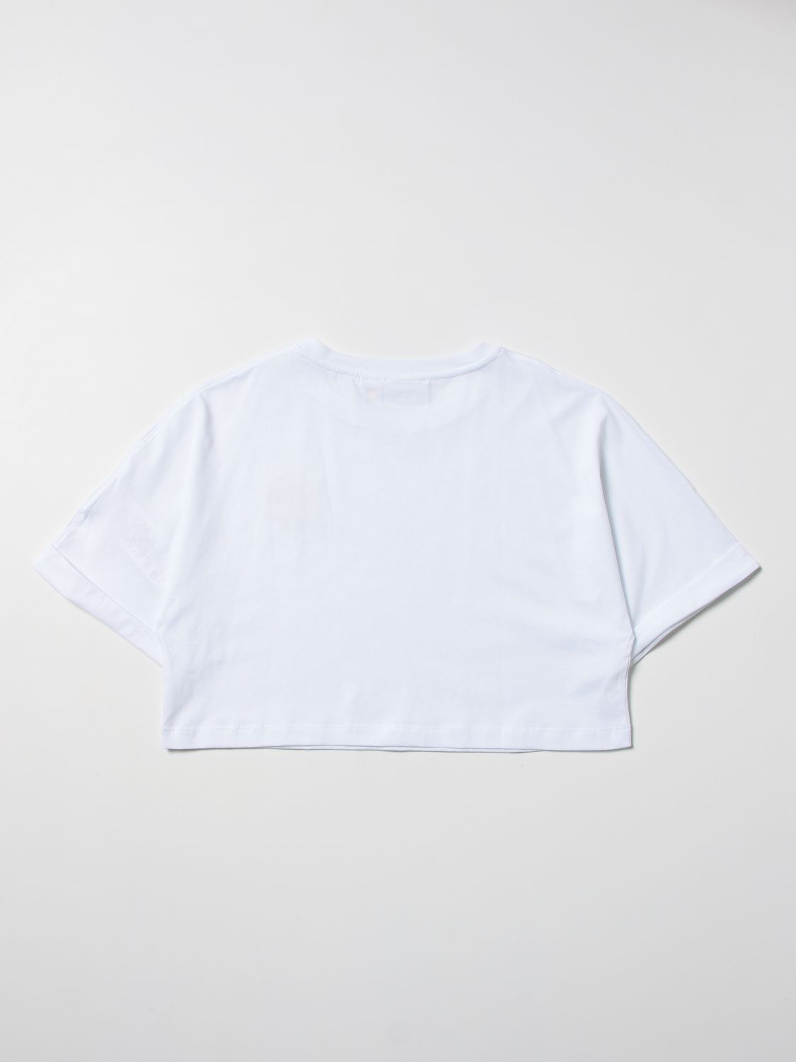 T-shirt Philosophy Di Lorenzo Serafini: Philosophy di Lorenzo Serafini cotton T-shirt with Smiley patch white 2
