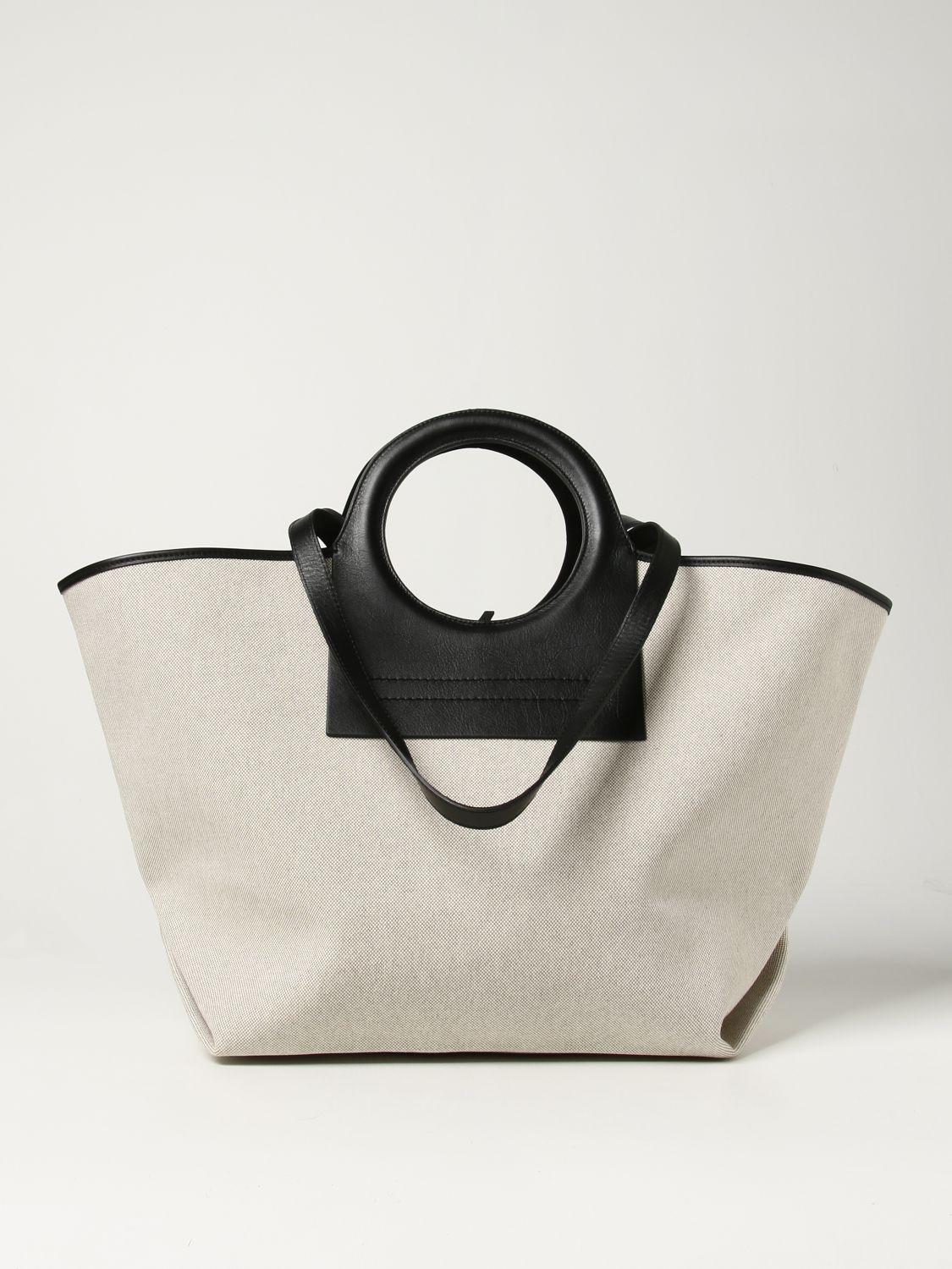Shop HEREU Canvas 2WAY Plain Leather Shoulder Bags (WBS21CAMI002) by  alto-corp