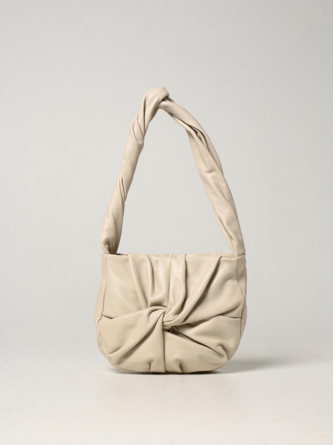 HEREU Fonda bag in smooth nappa leather Cream Hereu shoulder bag