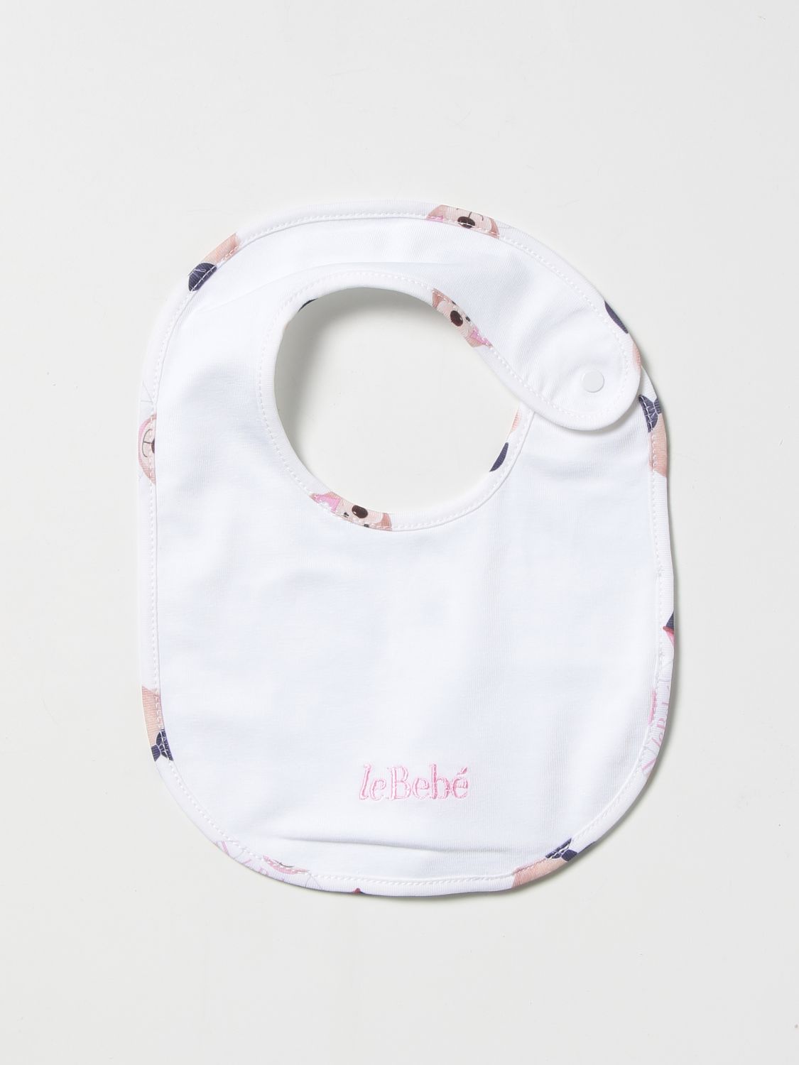 Bavaglini Le Bebe': Bavaglino Le Bebé con logo rosa 1