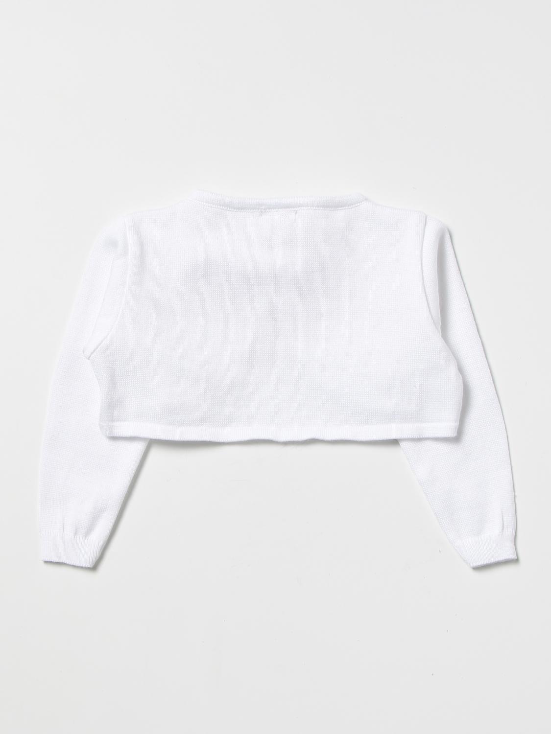 LE BEBE' sweater for baby White Le Bebe' sweater LBG4120 online on