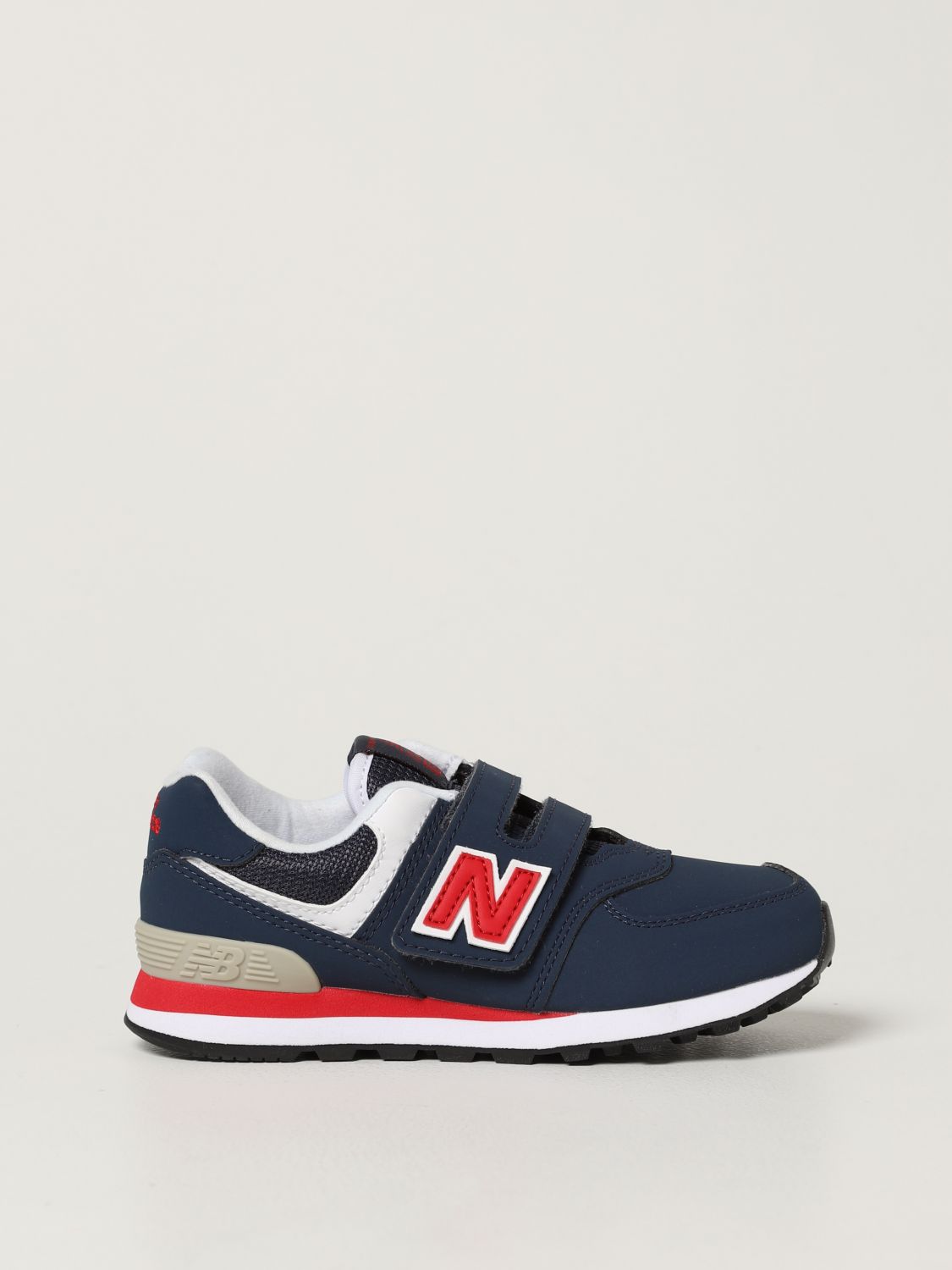 Shoes New Balance: New Balance trainers in synthetic leather and mesh navy 1