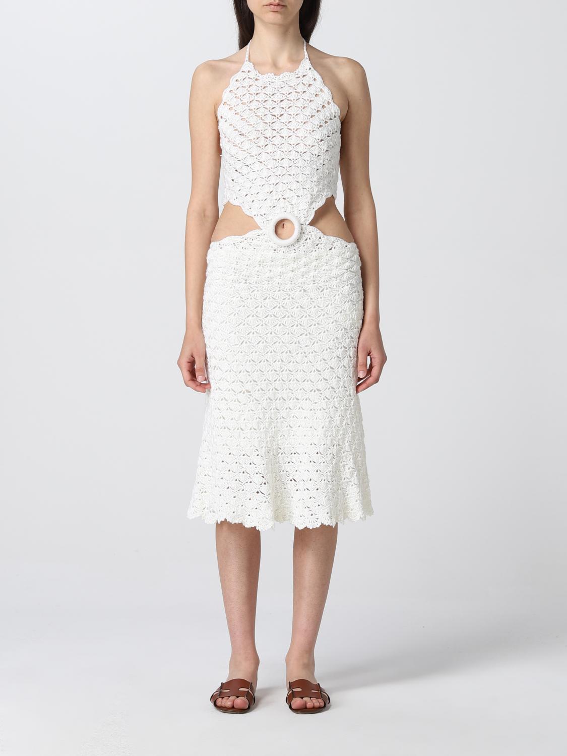 LIYA: Lungo crochet - Bianco | Abito Liya DRKNWW0573SS22 GIGLIO.COM