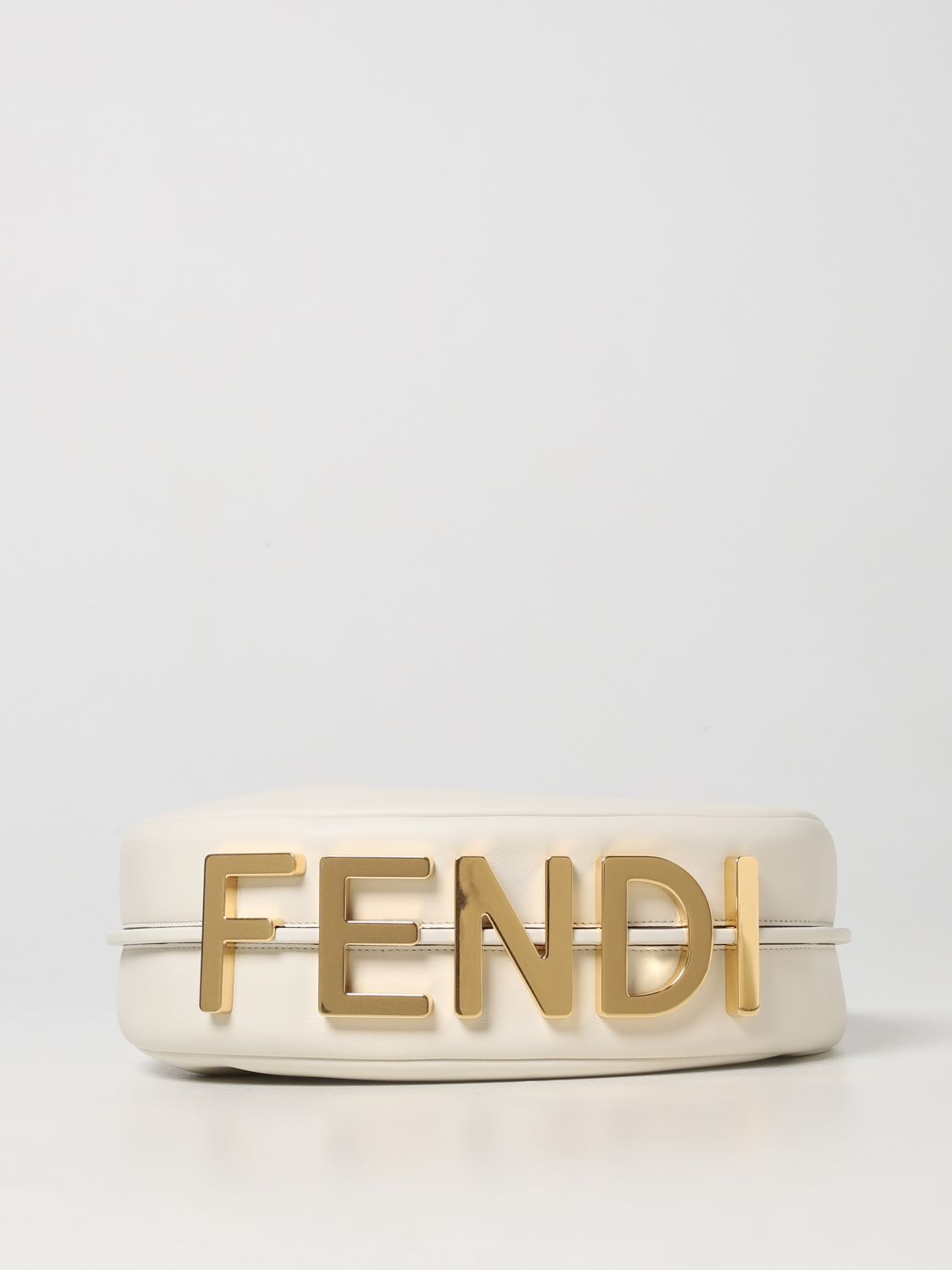 FENDI: graphy small leather bag - White | Fendi shoulder bag 8BR798 ...