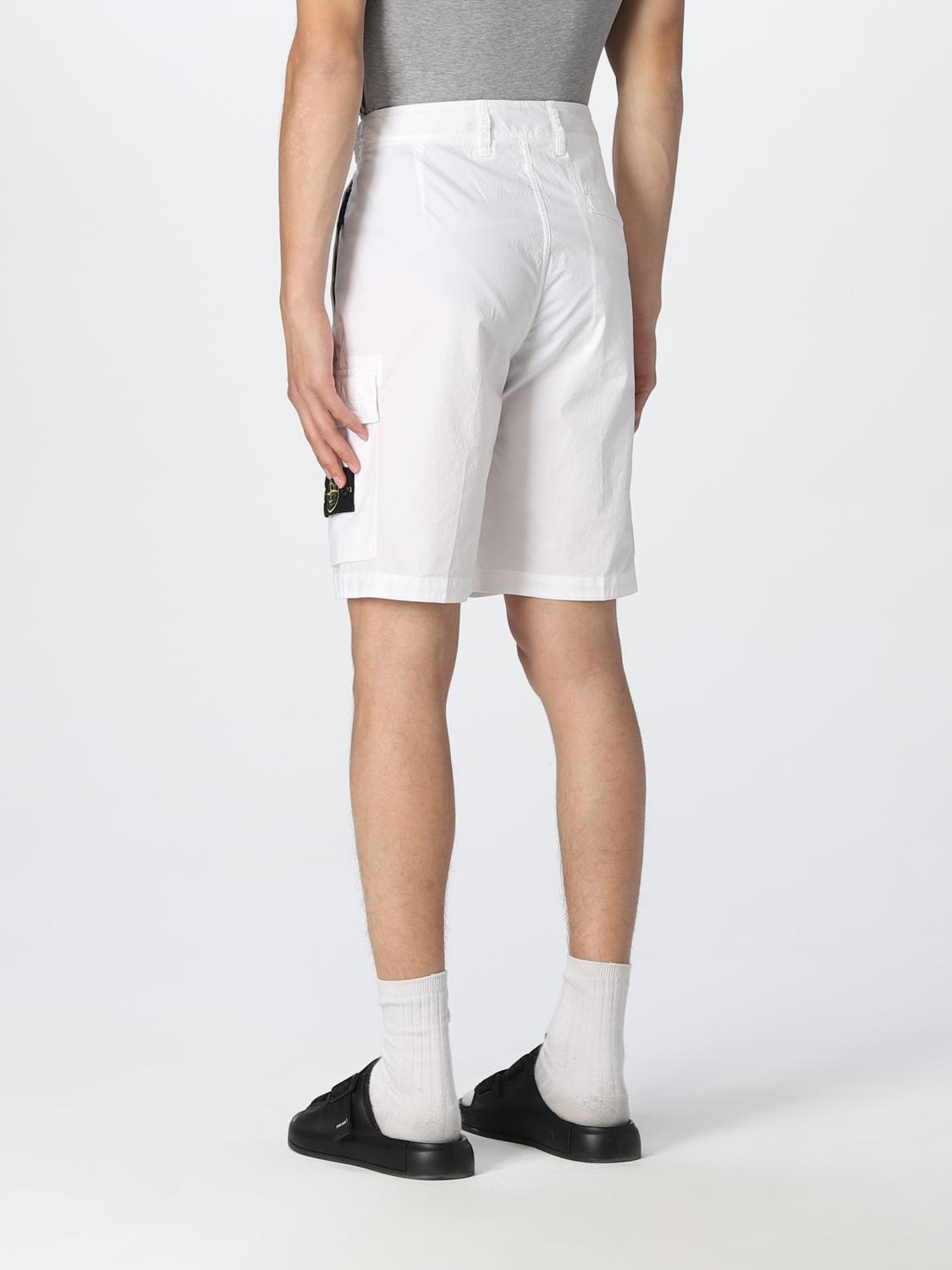 Bermuda shorts in stretch cotton canvas 