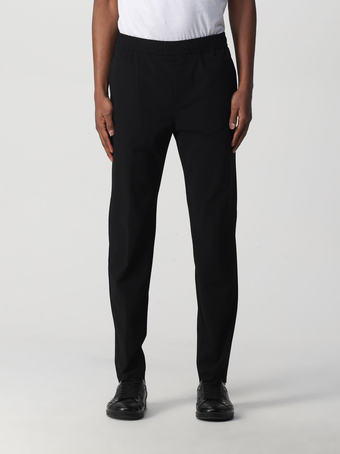 PMDS: pants for man - Black | Pmds pants 04183 STEVE568 online on ...