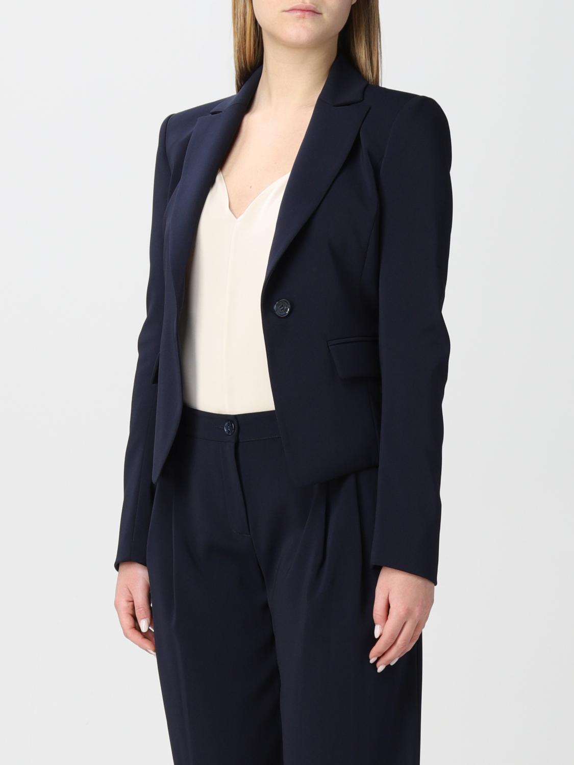Mujer Marella Blazer de tweed Gris oscuro | Chaquetas Y Blazers ⋆  Rumahsovenir