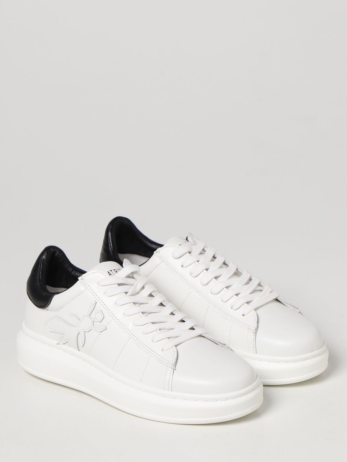 PATRIZIA PEPE: sneakers in leather - White | Patrizia Pepe sneakers ...