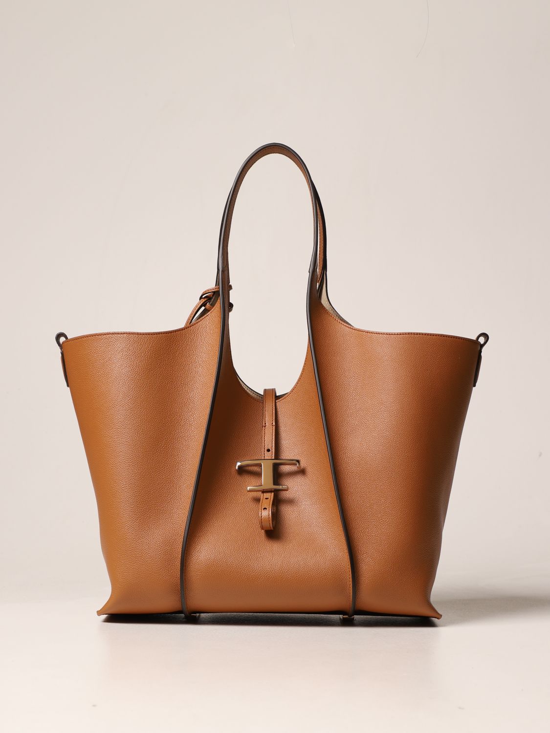 Tod's - di Bag in Leather Large, Brown, - Bags