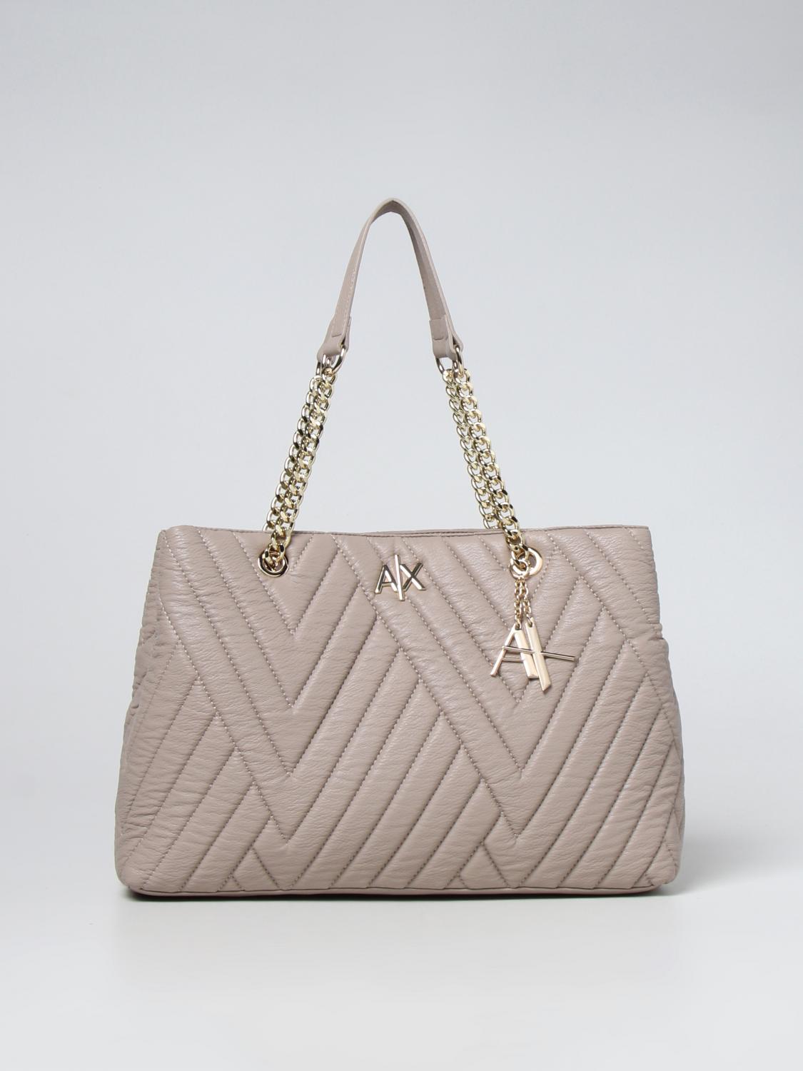 ARMANI EXCHANGE: shoulder bag for women - Beige | Armani Exchange shoulder  bag 9428632F745 online on 