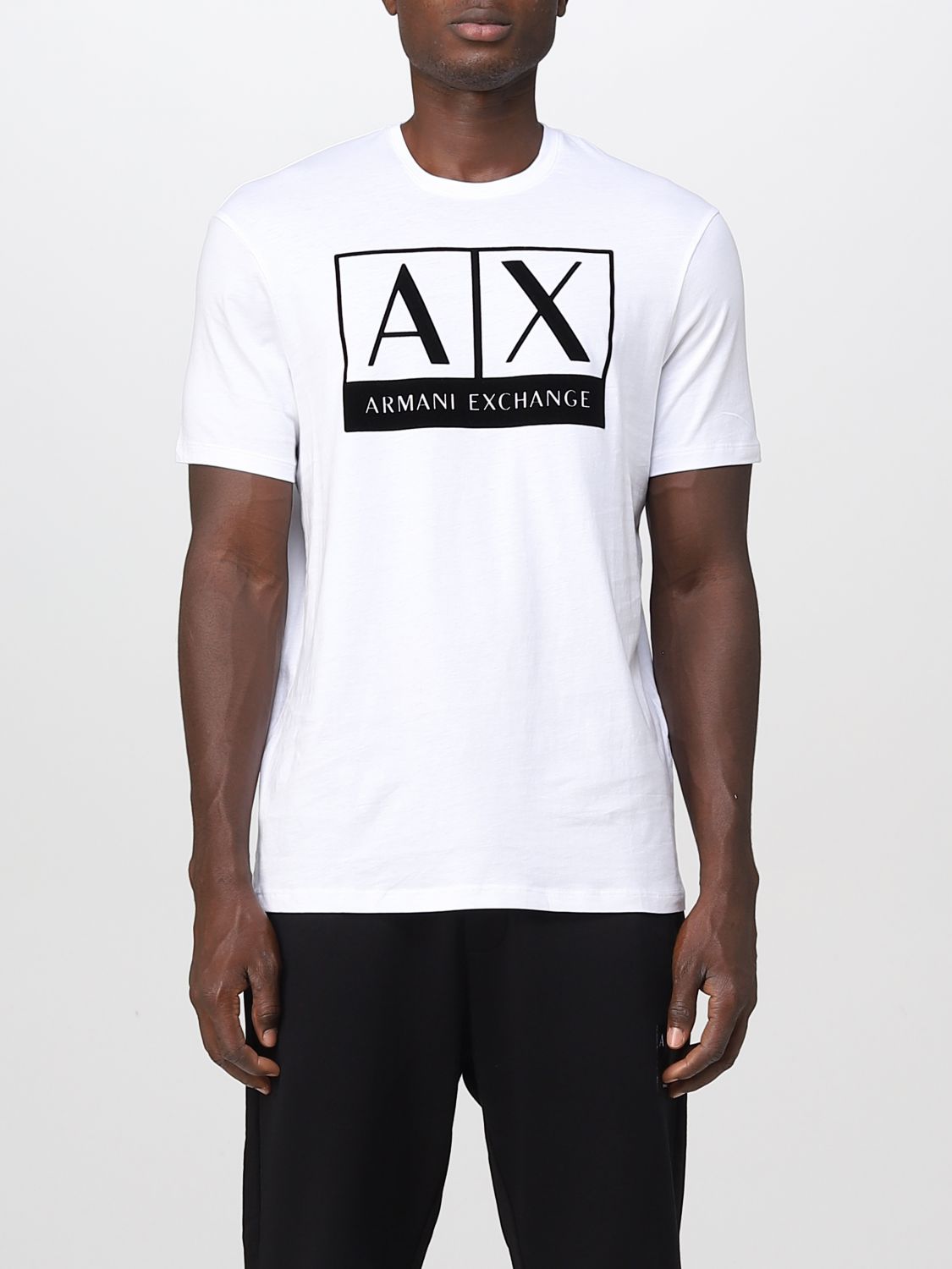 ARMANI EXCHANGE: t-shirt for man - White | Armani Exchange t-shirt ...