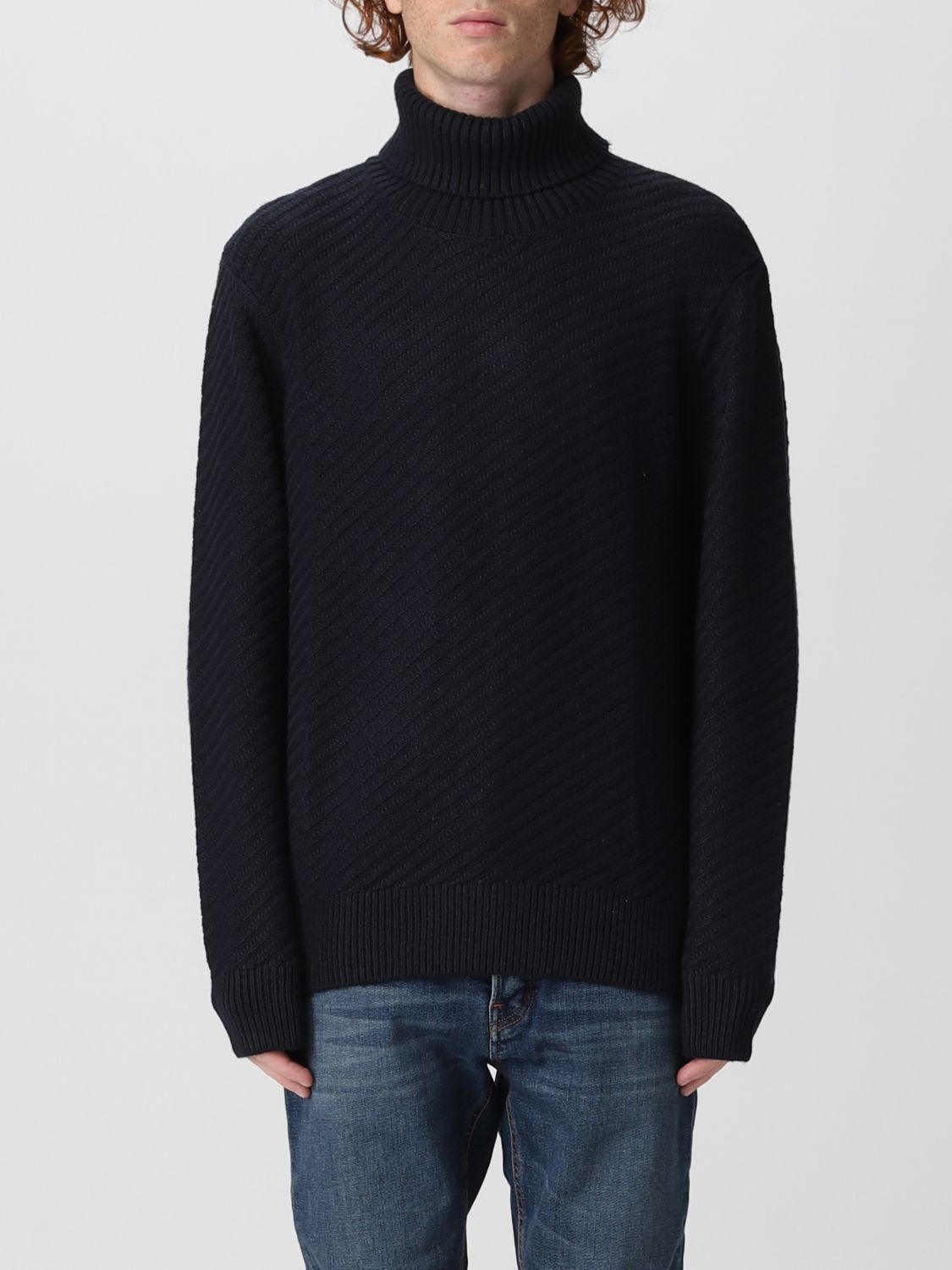 ARMANI EXCHANGE: sweater for man - Blue | Armani Exchange sweater ...