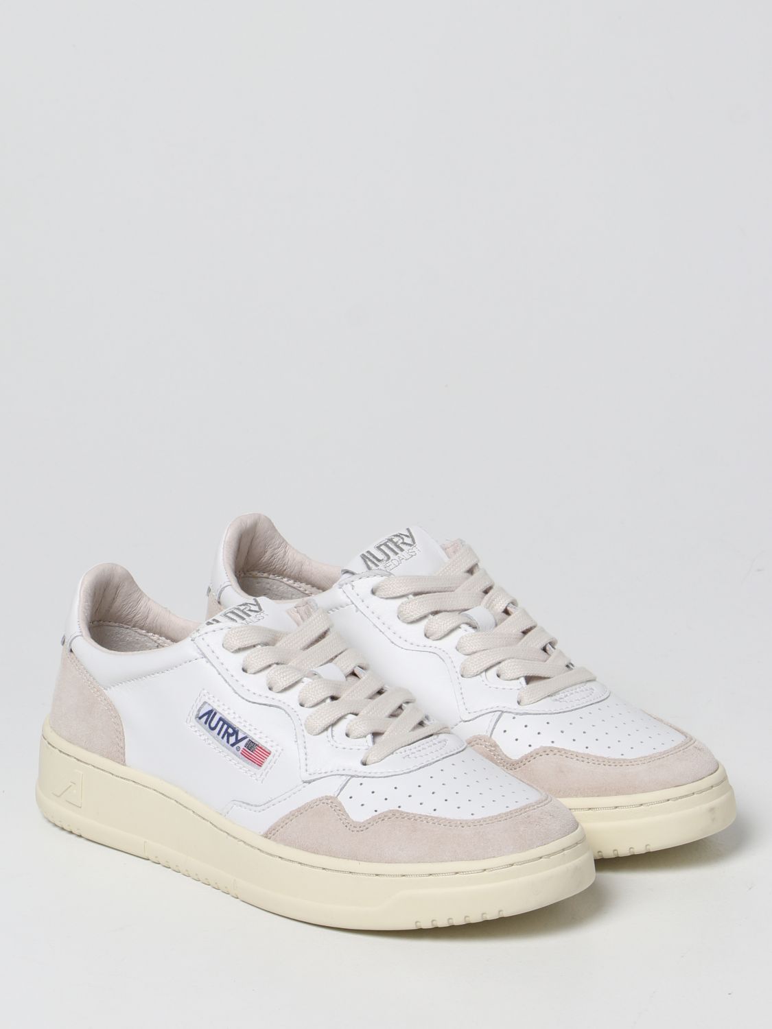 AUTRY: sneakers in leather and suede - White | Autry sneakers AULWLS33 ...