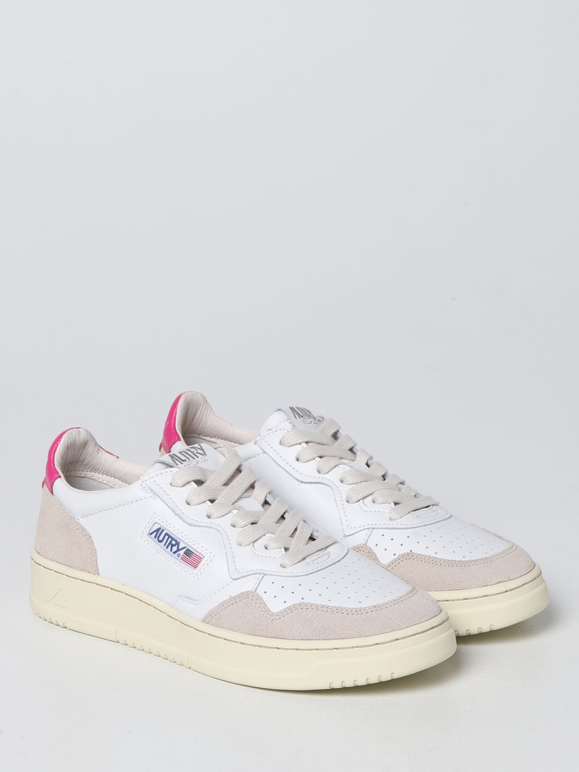 Sneakers Autry: Autry trainers in smooth leather and suede white 2