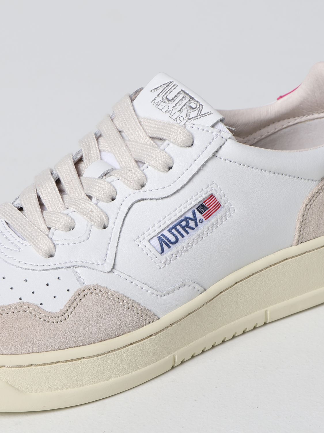 Sneakers Autry: Autry trainers in smooth leather and suede white 4