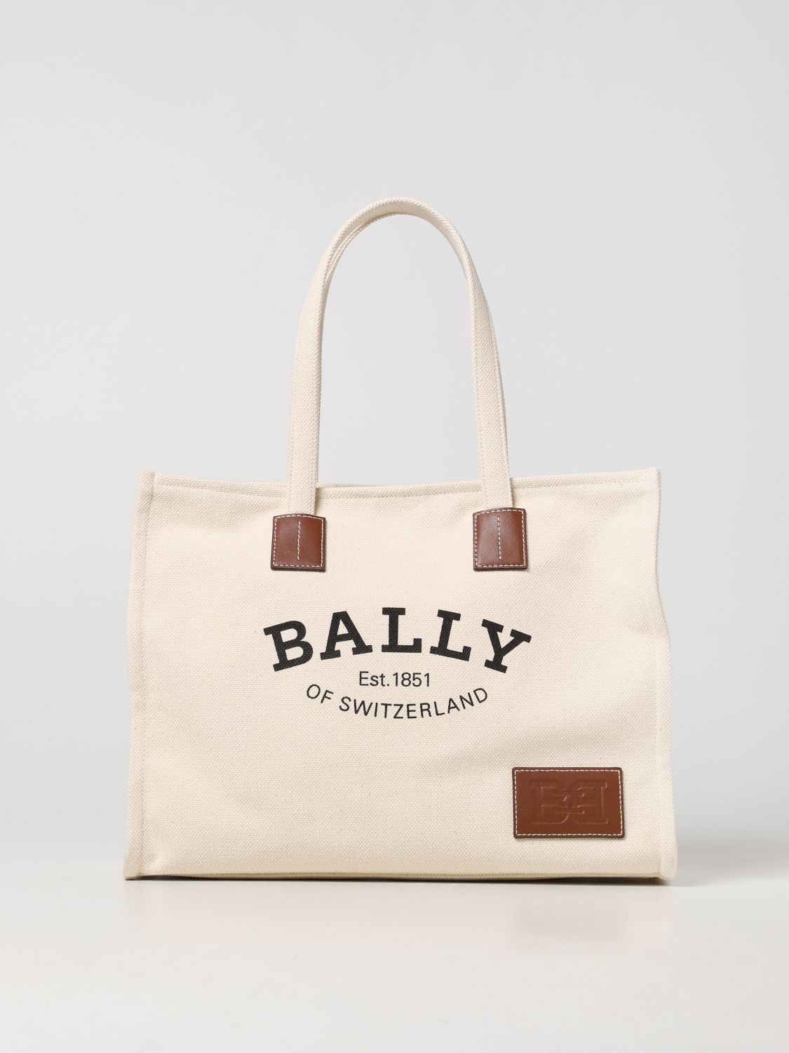 BALLY: Tote bags women - Yellow Cream | Bally tote bags
