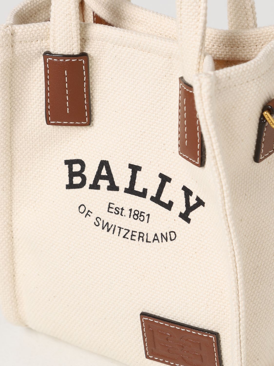 BALLY: Mini bag women - Yellow Cream | Bally mini bag WAM061CV011 ...
