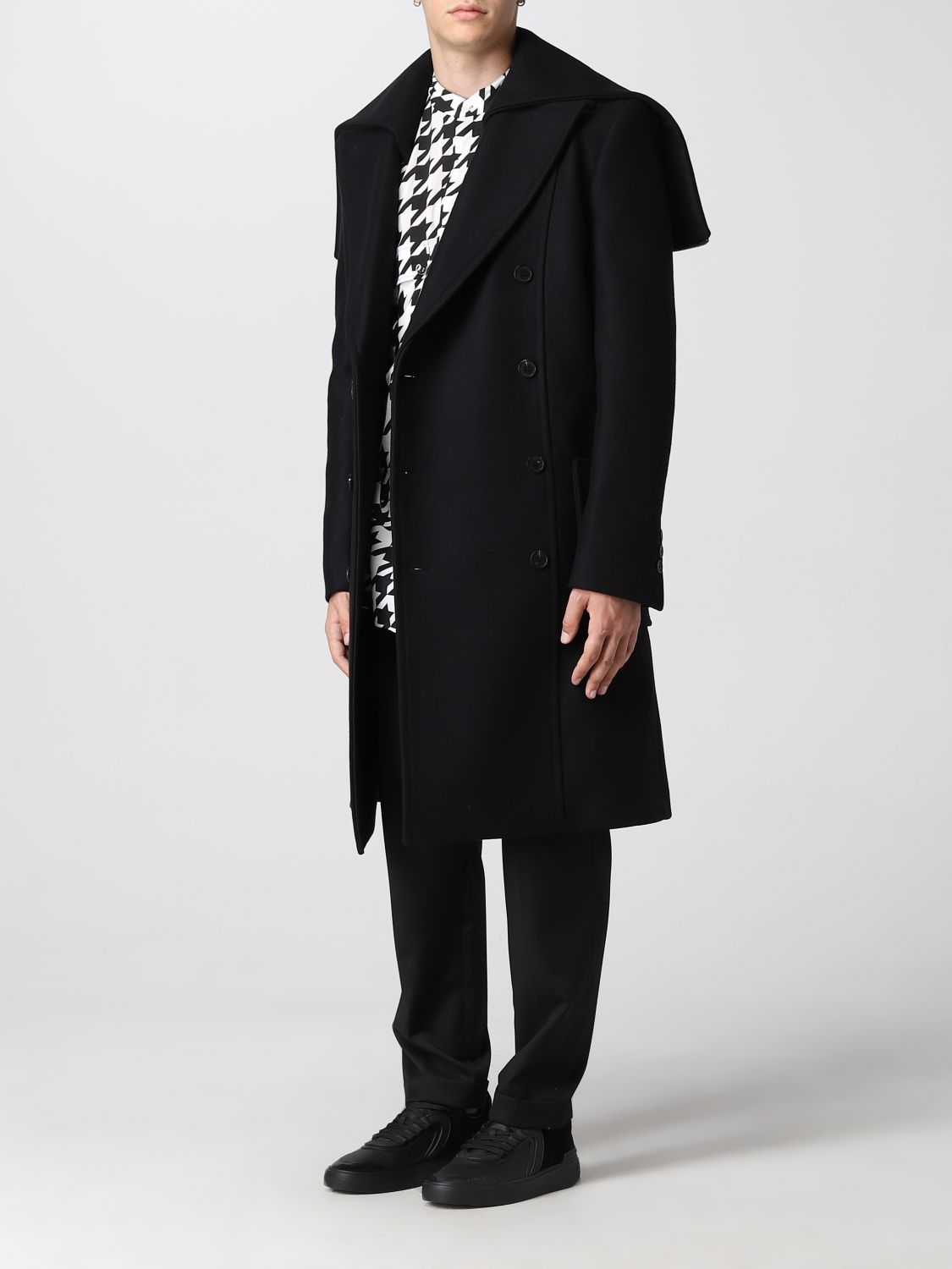Coat Balmain: Balmain coat for men black 4