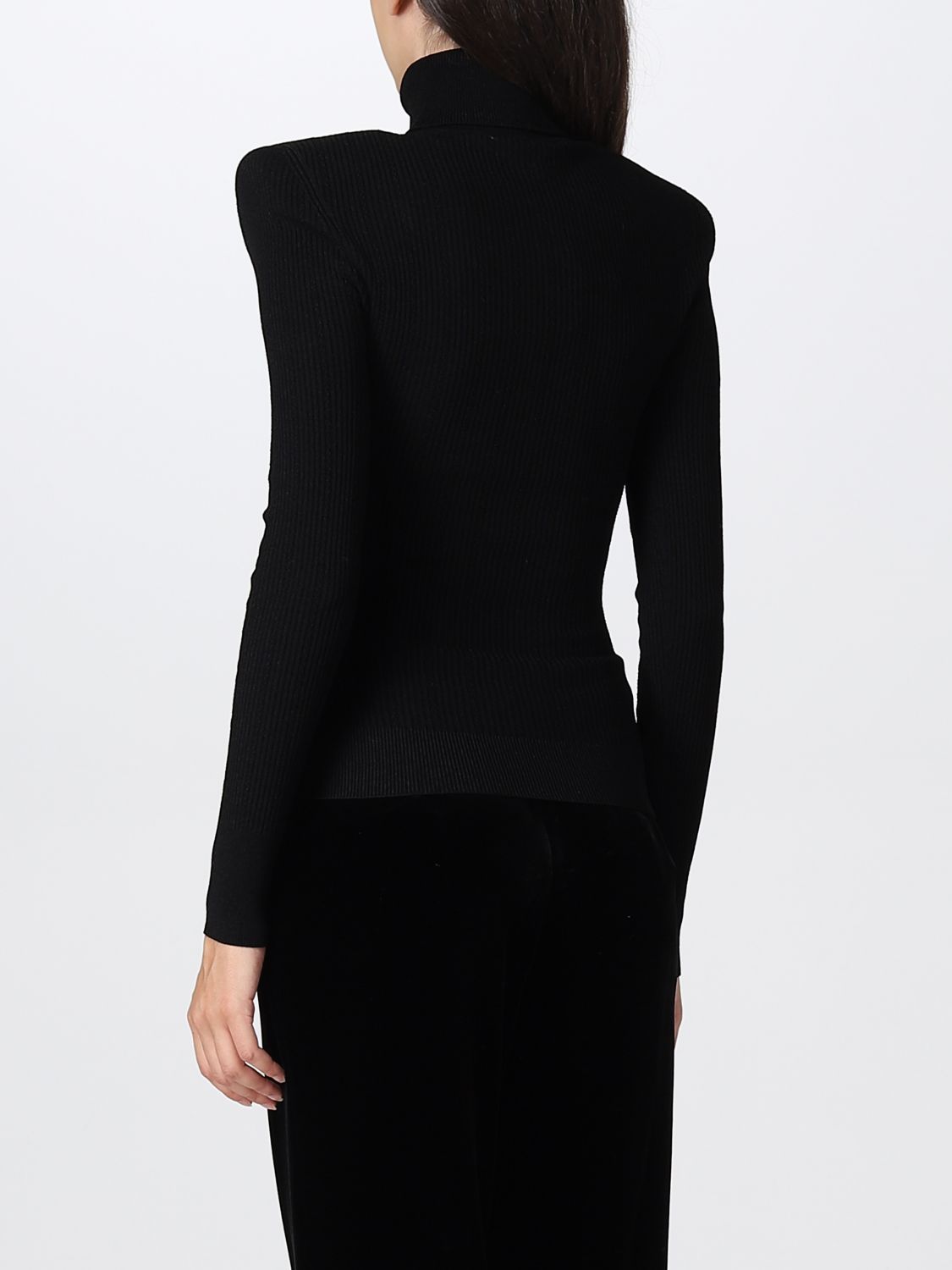 BALMAIN: Sweater women - Black | Sweater Balmain YF1KH000KB00 GIGLIO.COM