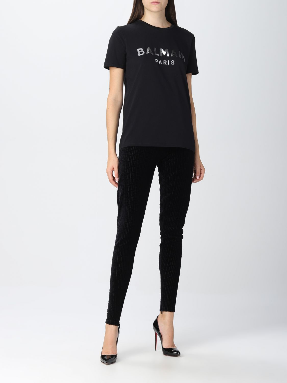 T-Shirt Balmain: Balmain t-shirt for women black 1 2