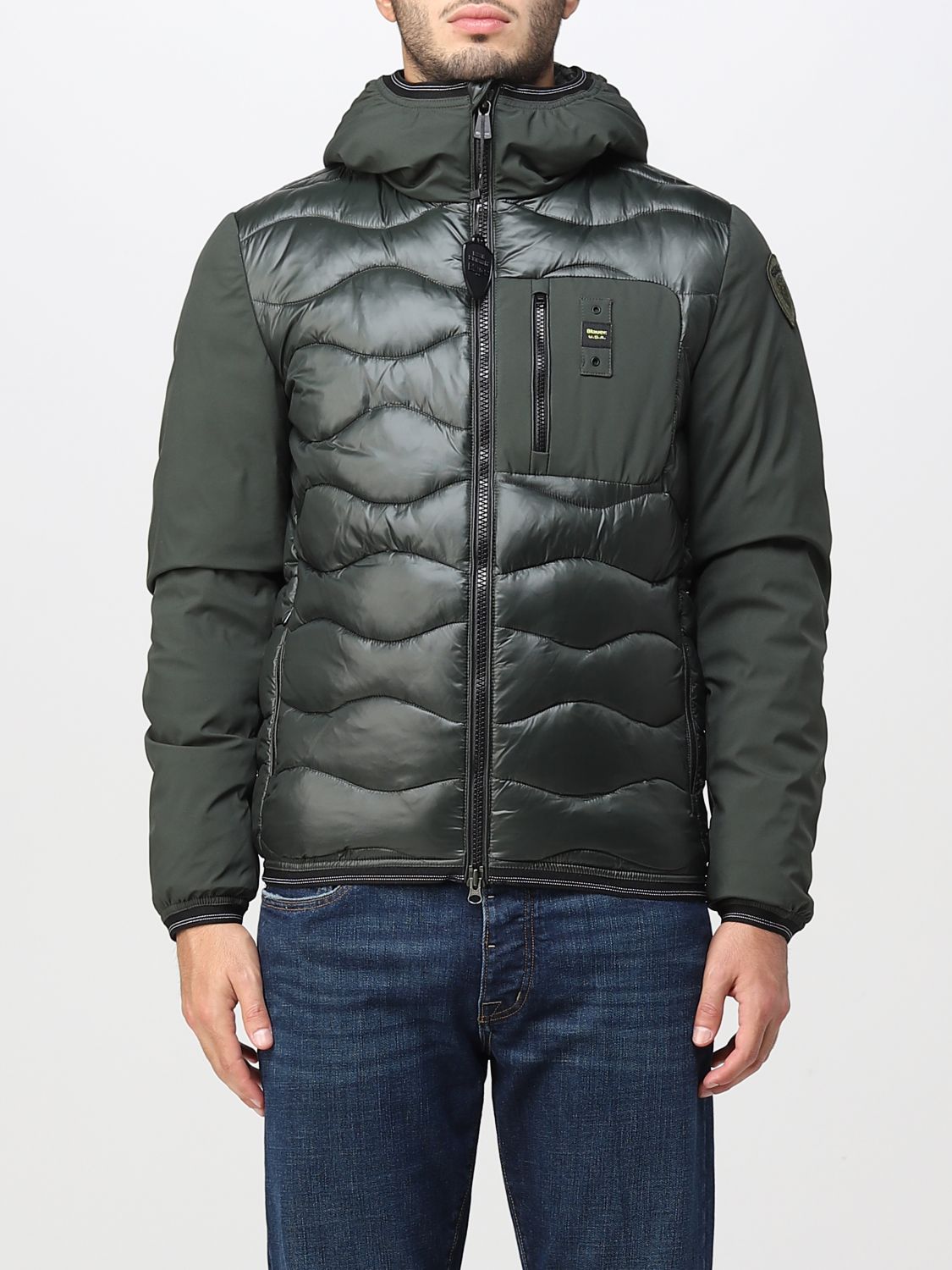 BLAUER: jacket for man - Green | Blauer jacket 22WBLUC08012006355 ...