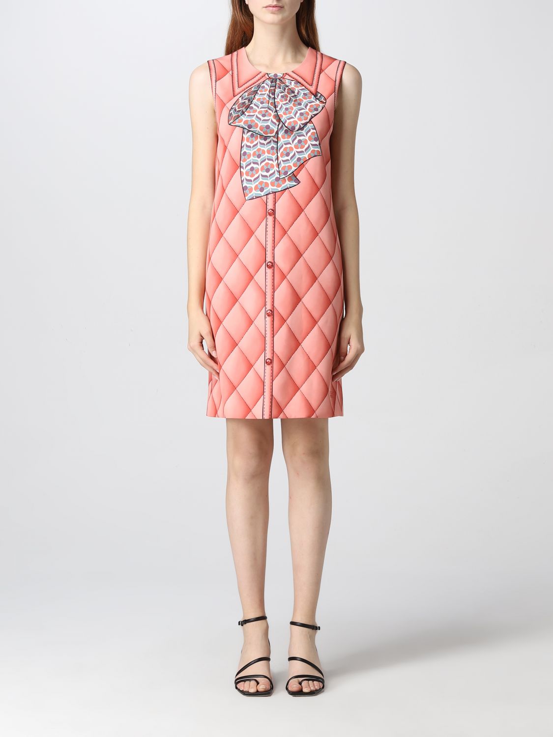 Dress Boutique Moschino: Boutique Moschino dress with bow print pink 1