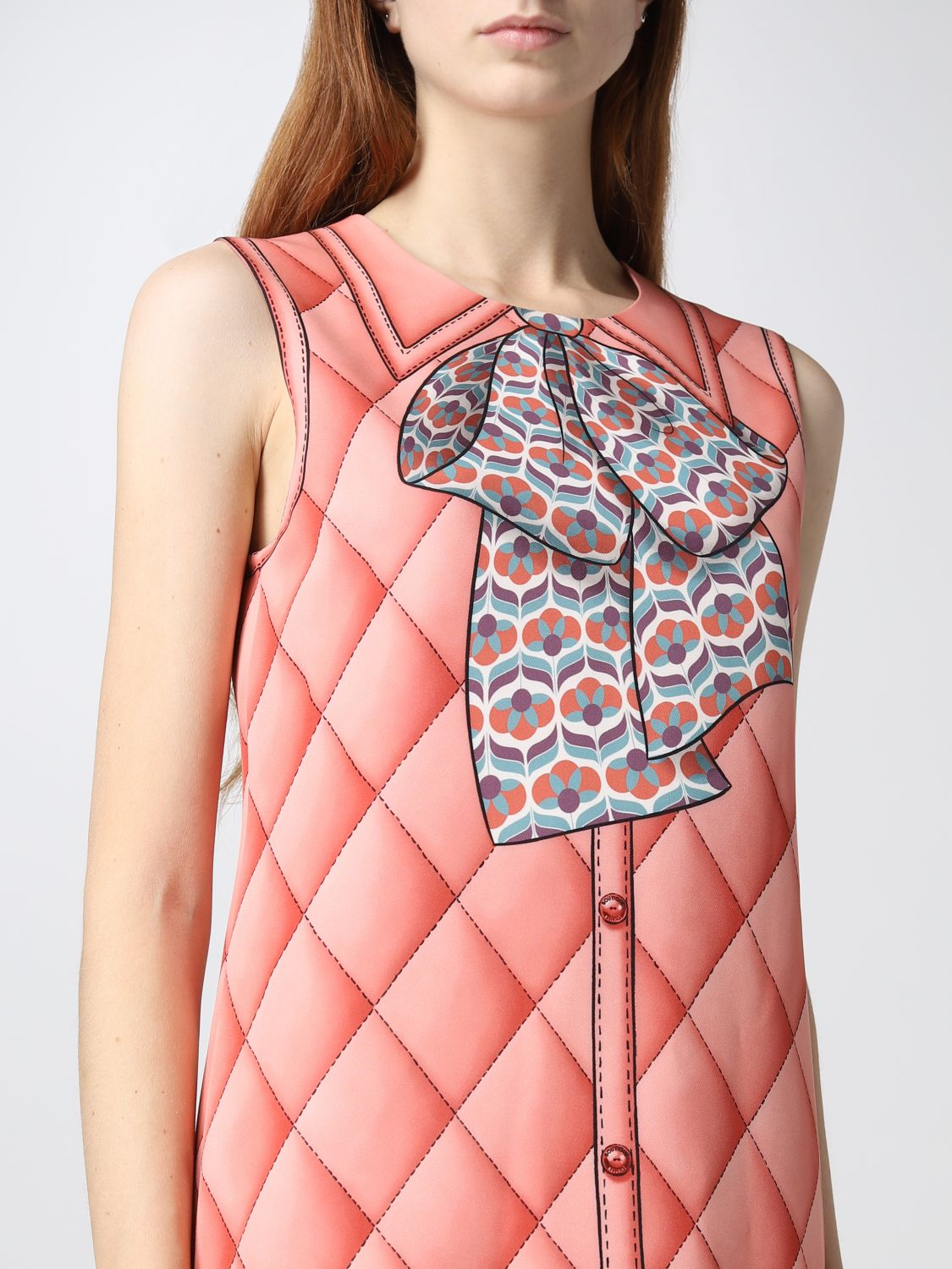 Dress Boutique Moschino: Boutique Moschino dress with bow print pink 3