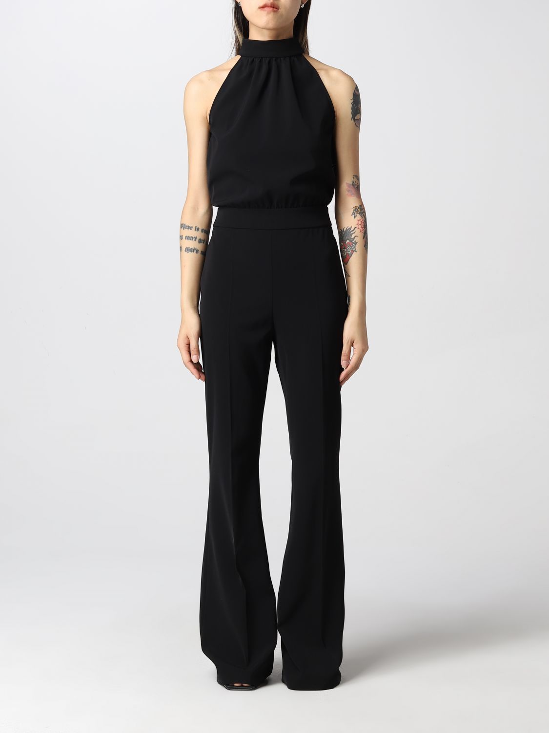 Jumpsuits Boutique Moschino: Moschino Boutique long cady jumpsuit black 1