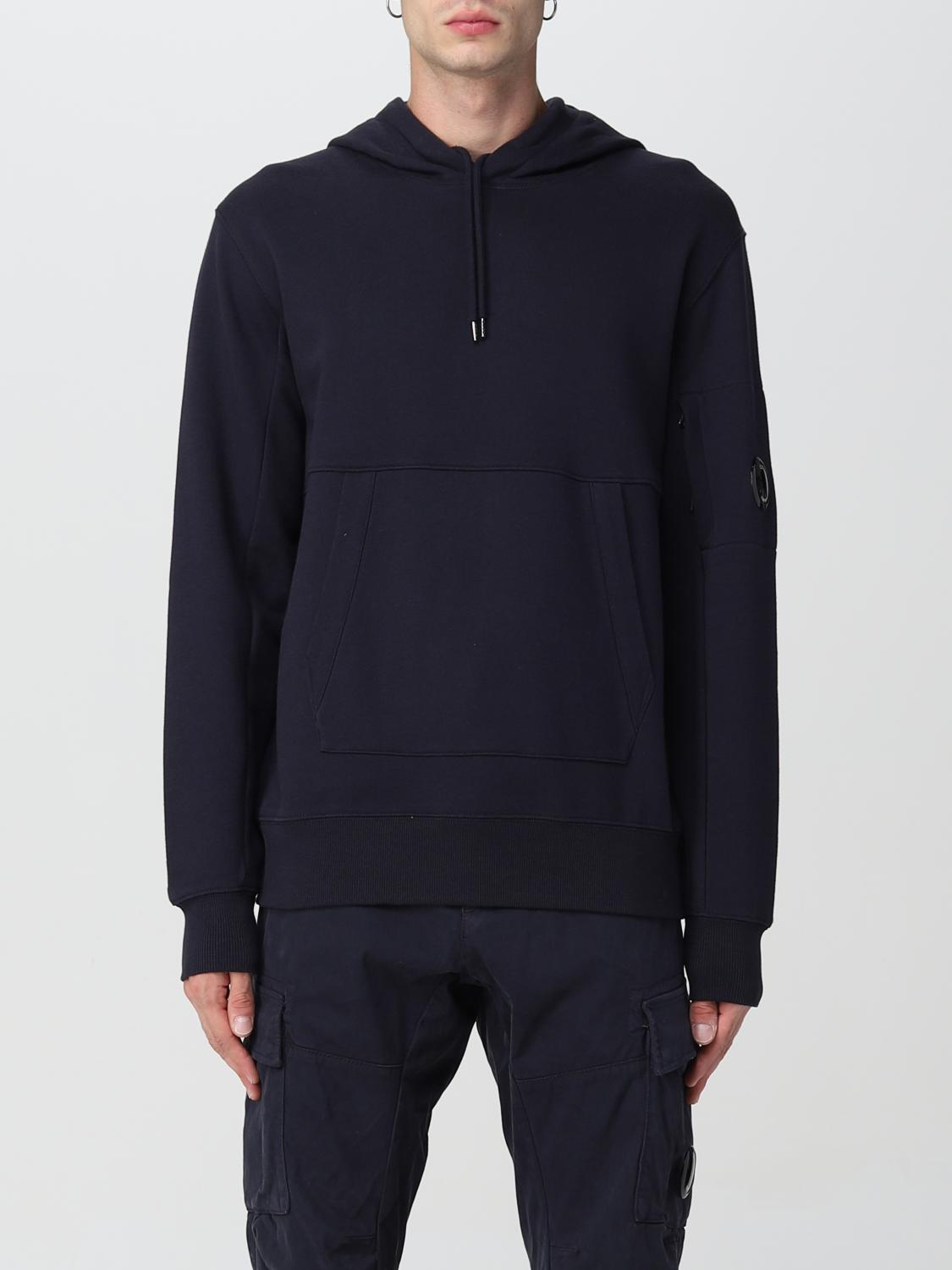 C.p. Company Sweatshirt  With Lens In Blue