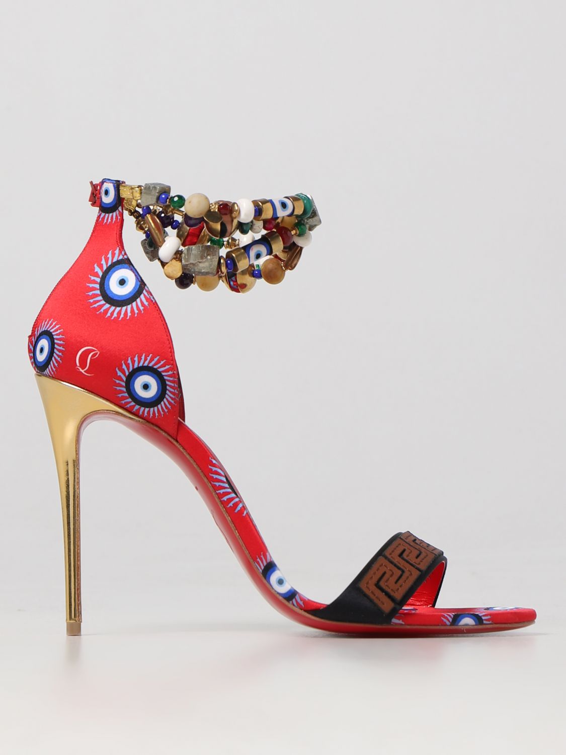 CHRISTIAN LOUBOUTIN: heeled sandals for woman - Red  Christian Louboutin  heeled sandals 3220507 online at