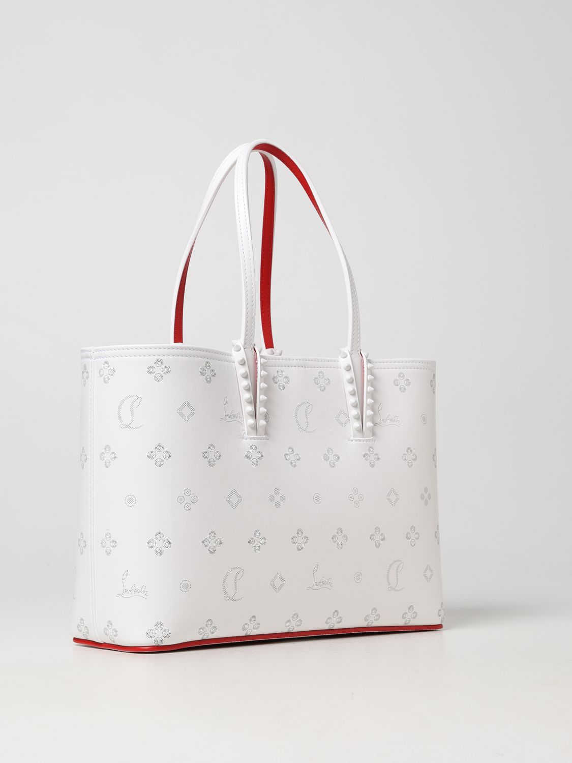 Christian Louboutin Shoulder bag White Tweed ref.326673 - Joli Closet