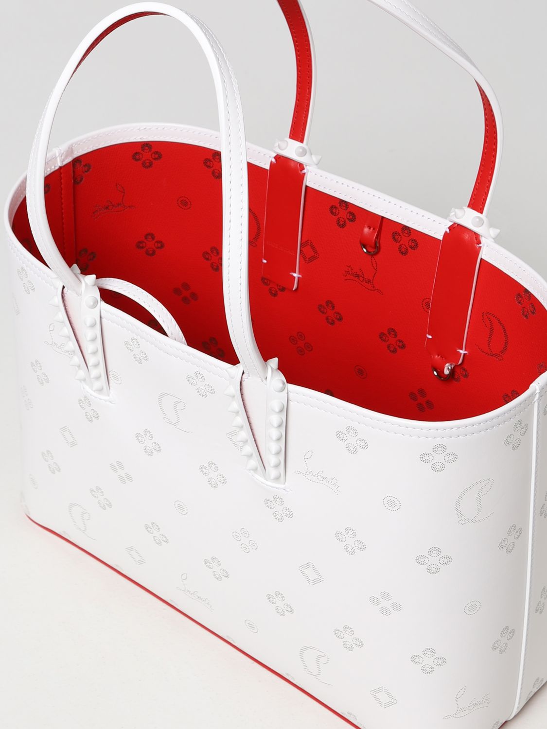 Christian Louboutin Cabata Womens Handbags 2023-24FW, White