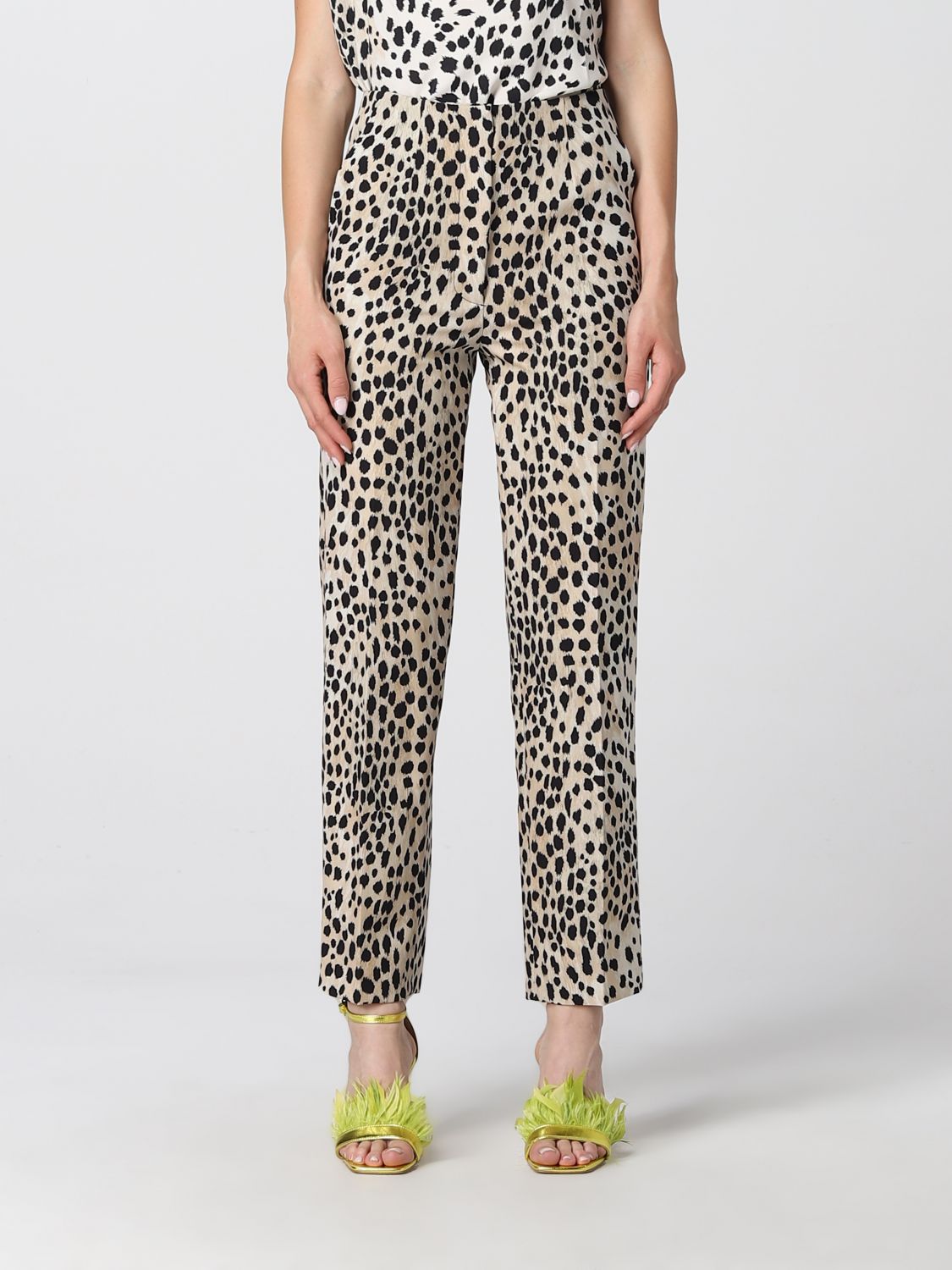 Trousers Just Cavalli: Just Cavalli leopard trousers natural 1