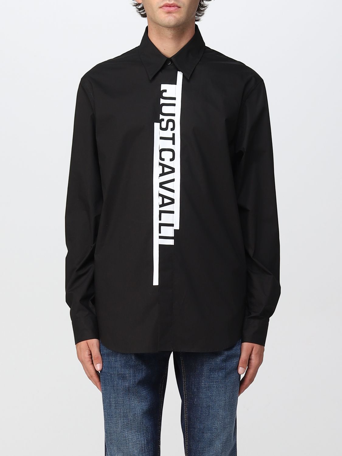 Camisa Just Cavalli: Camisa Just Cavalli para hombre negro 1
