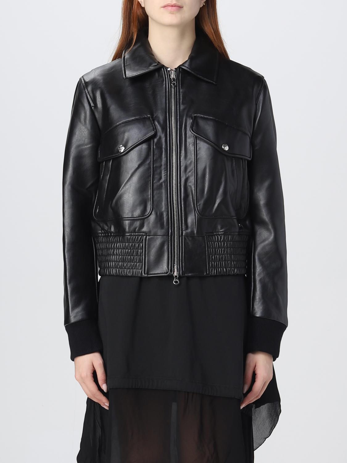 DIESEL: jacket for women - Gnawed Blue 