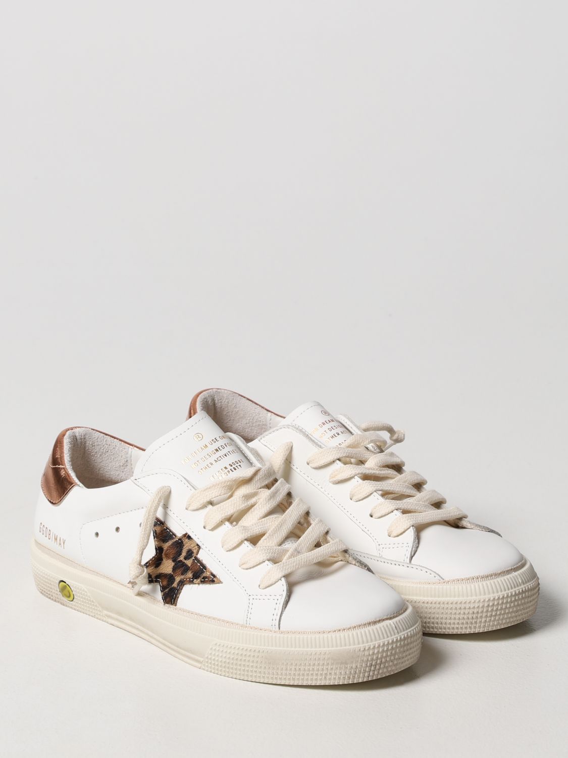 Shoes Golden Goose: May Golden Goose leather trainers white 2