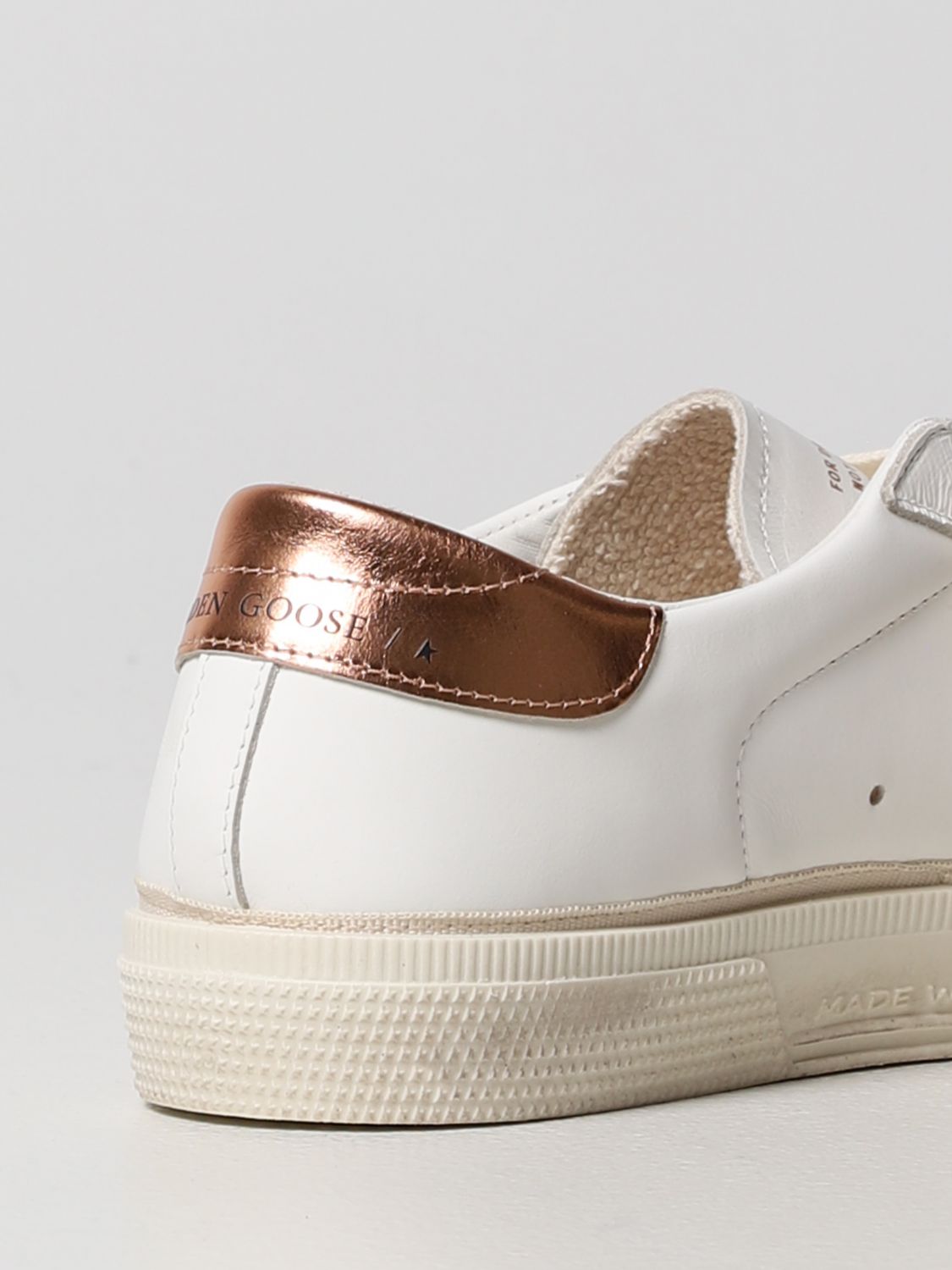 Shoes Golden Goose: May Golden Goose leather sneakers white 3