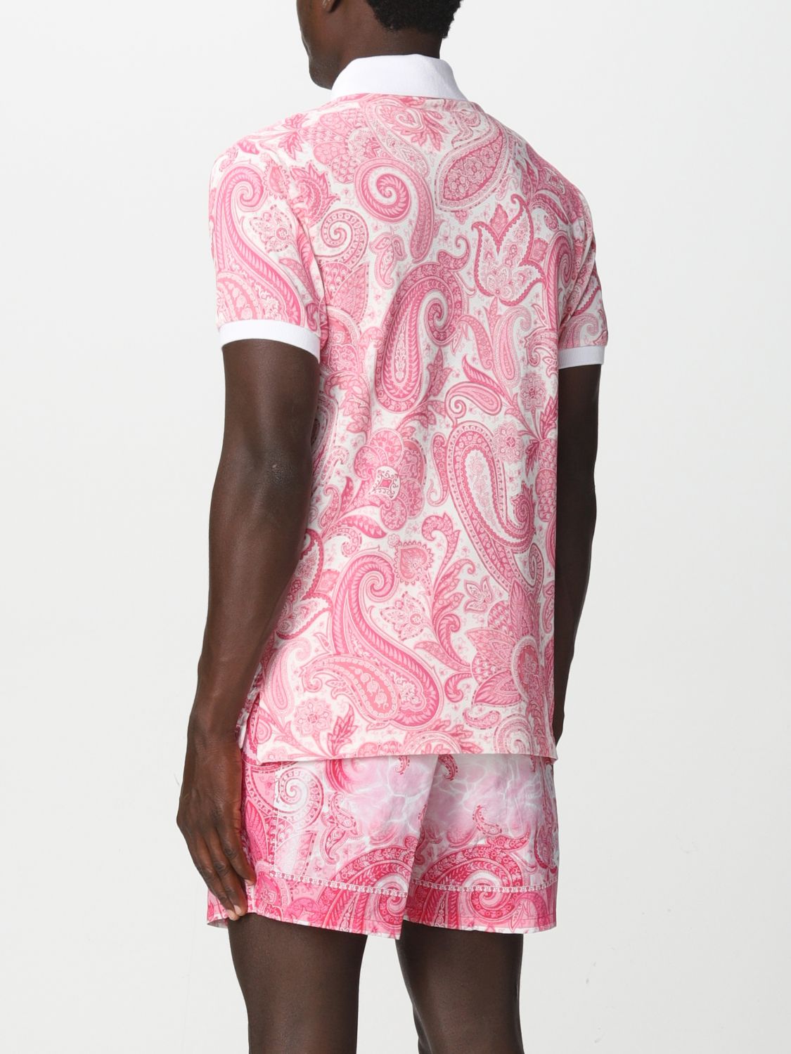 폴로 셔츠 에트로: 폴로 셔츠 Etro 남성 핑크 3