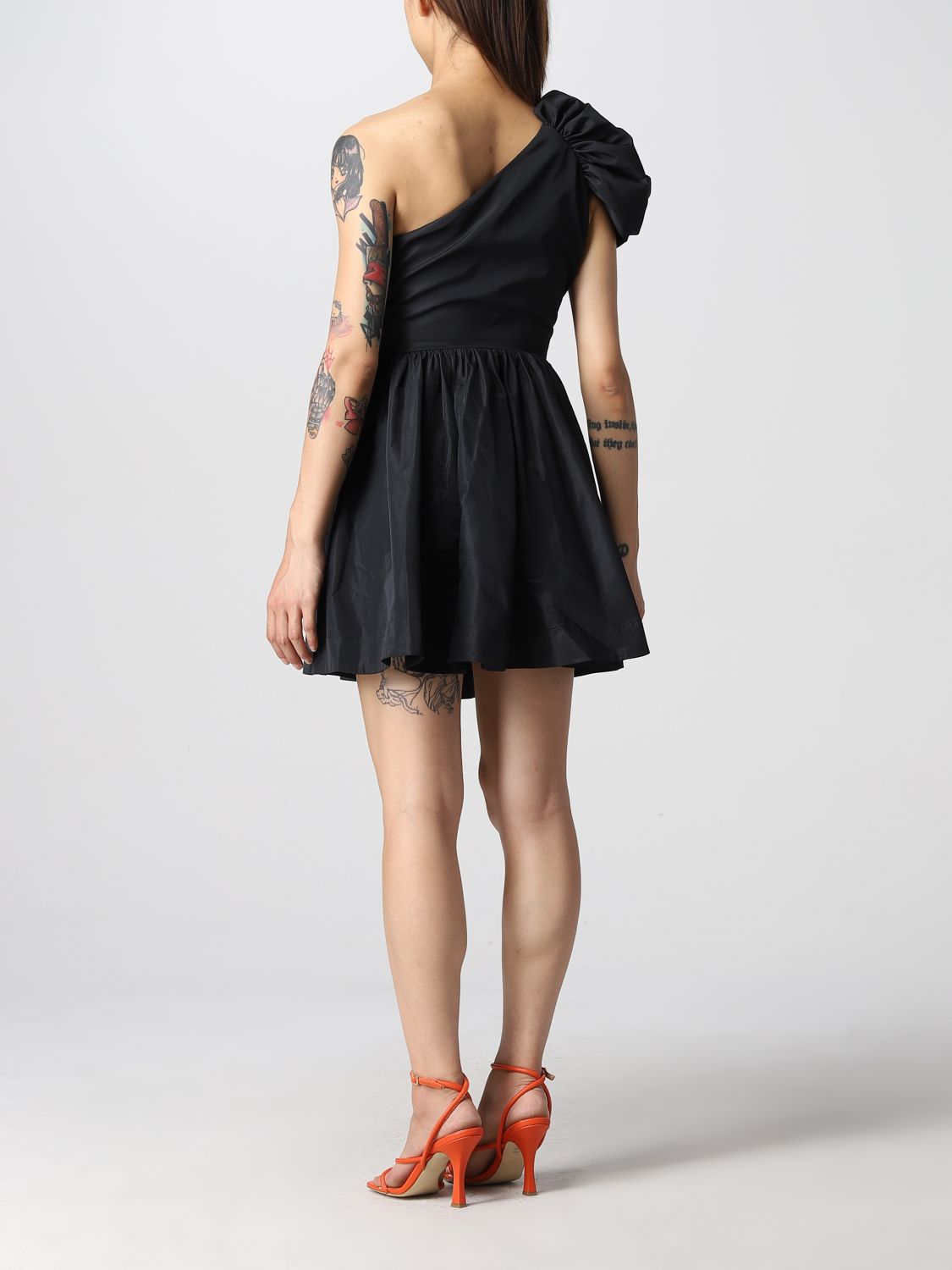 Dress Pinko: Pinko short dress in taffeta black 2