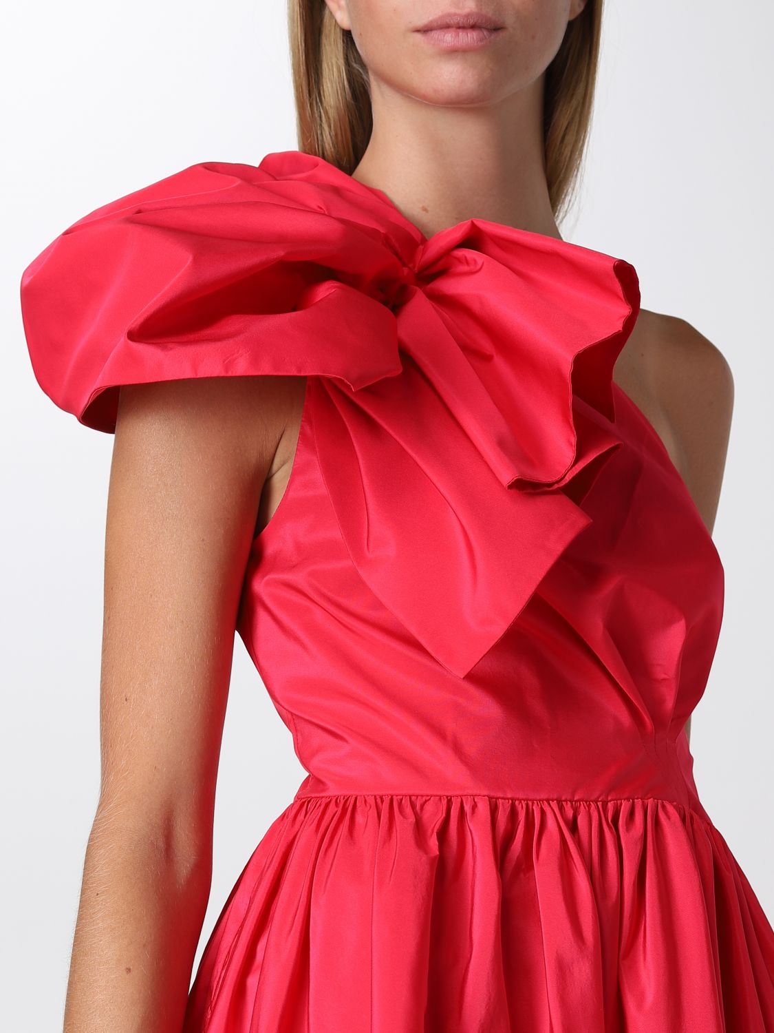 Dress Pinko: Pinko short dress in taffeta raspberry 3