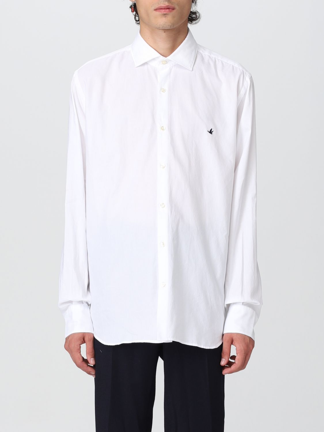 BROOKSFIELD: shirt for man - White | Brooksfield shirt 202AQ183 online ...