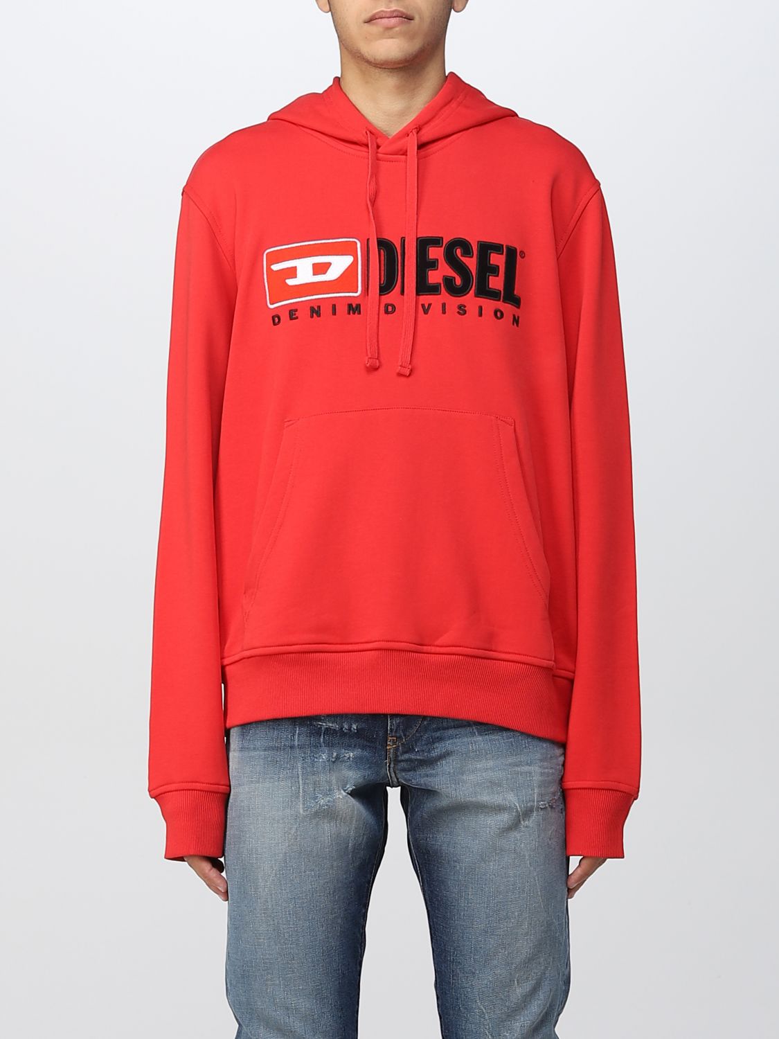 DIESEL: sweatshirt for man - Red | Diesel sweatshirt A037570BAWT online ...