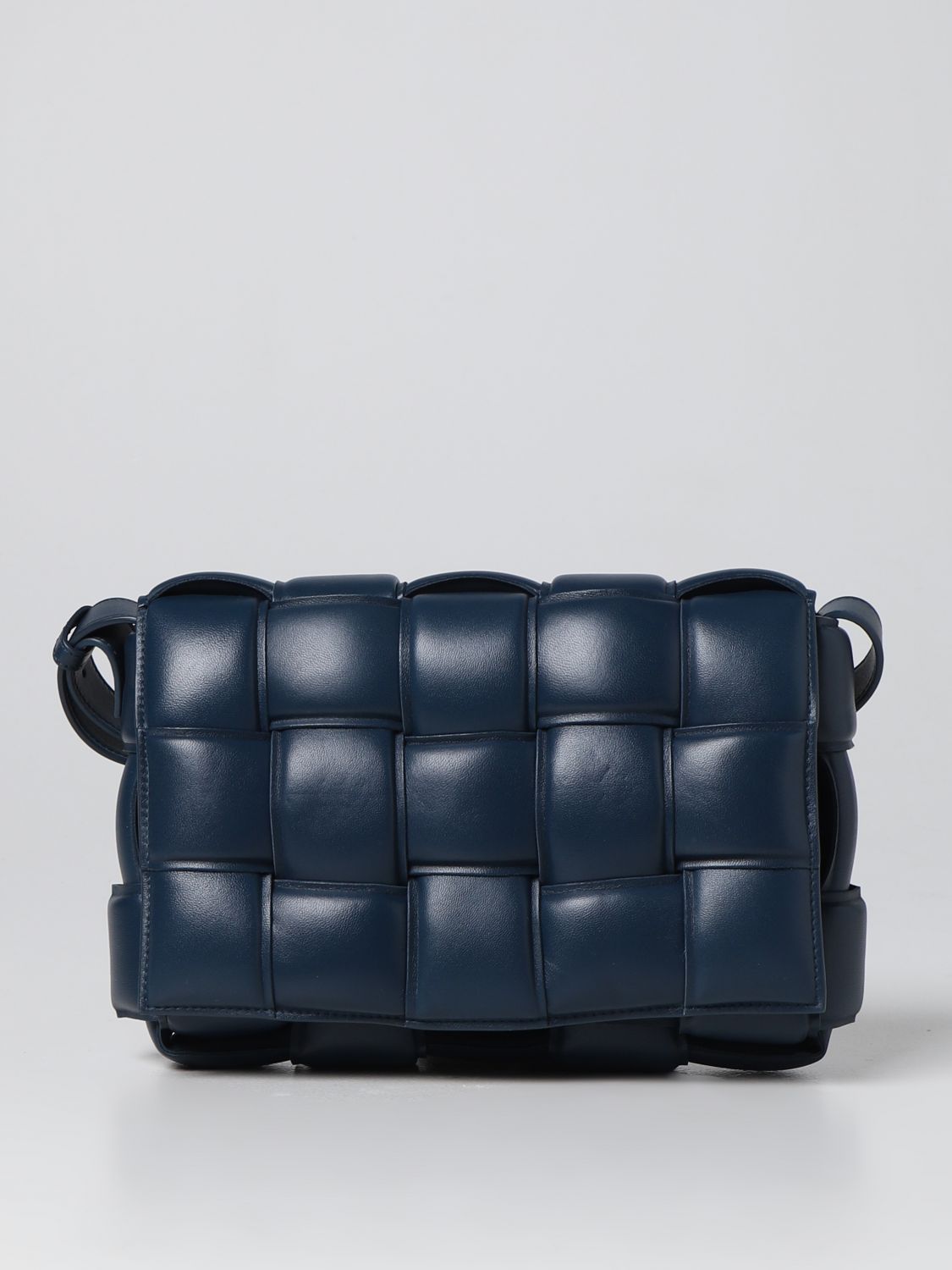 BOTTEGA VENETA blue and grey leather BRERA Bag For Sale at 1stDibs