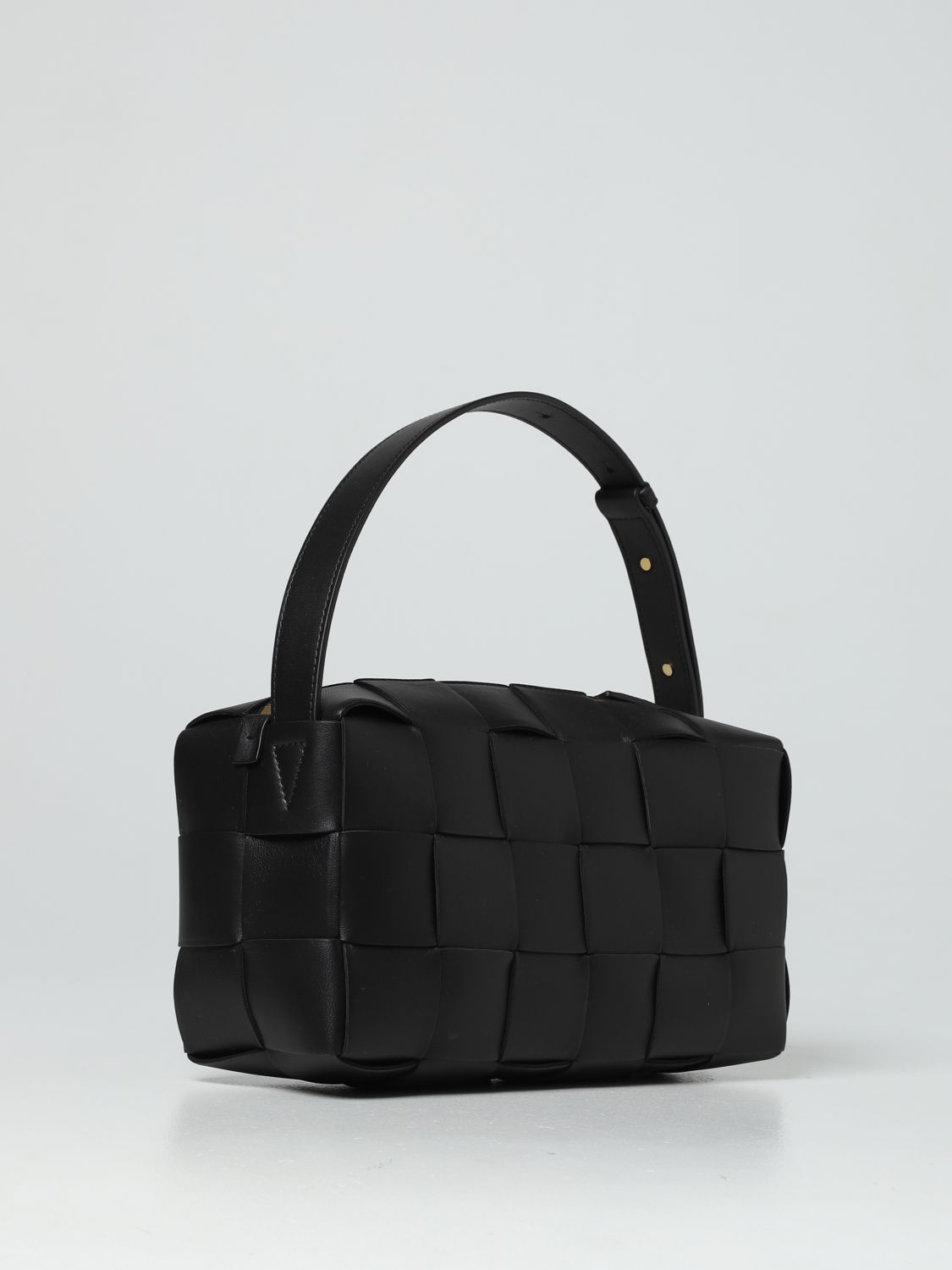 BOTTEGA VENETA: Brick Cassette Nappa leather bag - Black