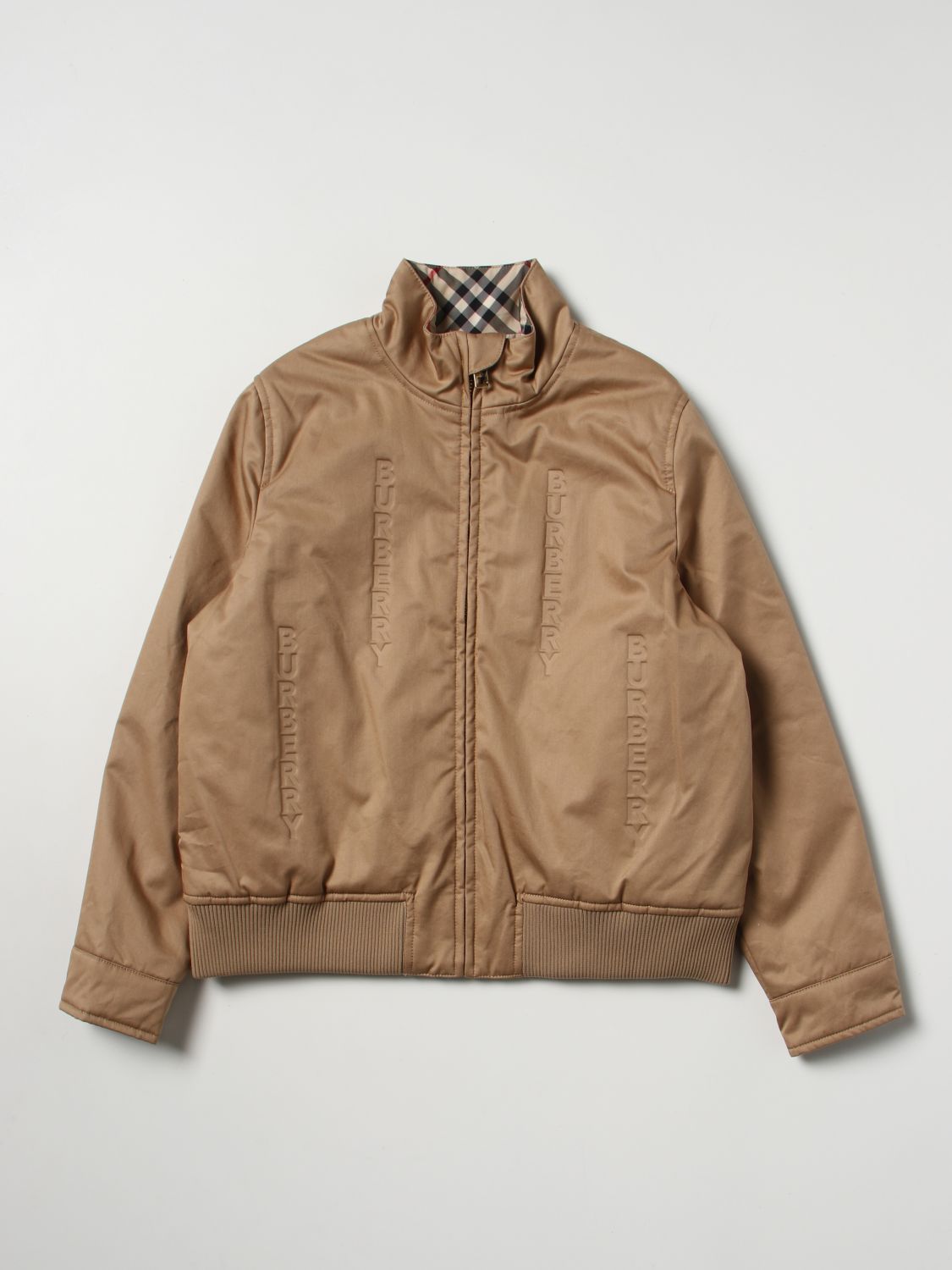 Wonen Circulaire Adolescent Burberry Outlet: Harrington reversible jacket with logo - Beige | Burberry  jacket 8053692 online on GIGLIO.COM