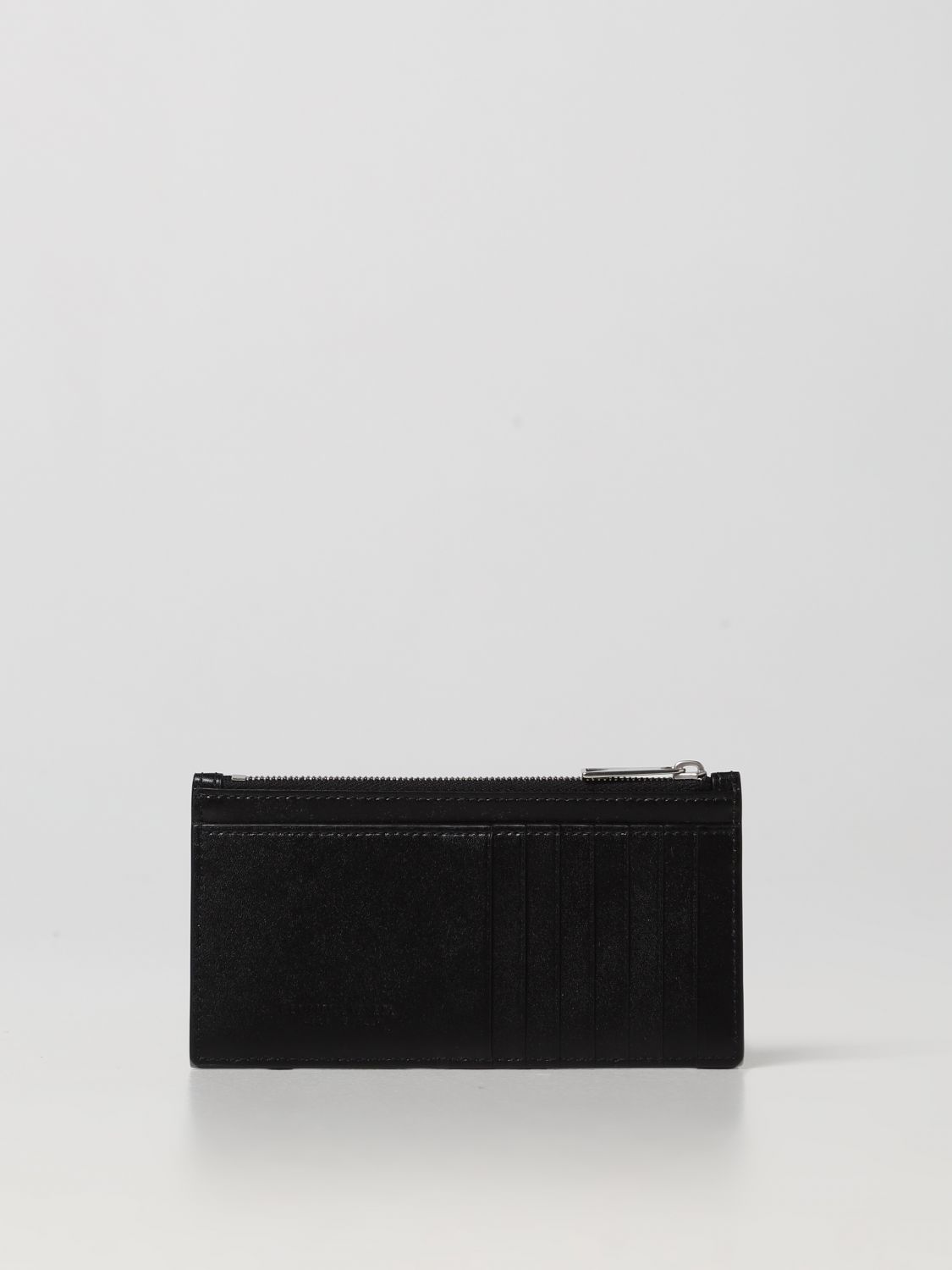 Wallet Bottega Veneta: Bottega veneta maxi woven leather card holder black 2
