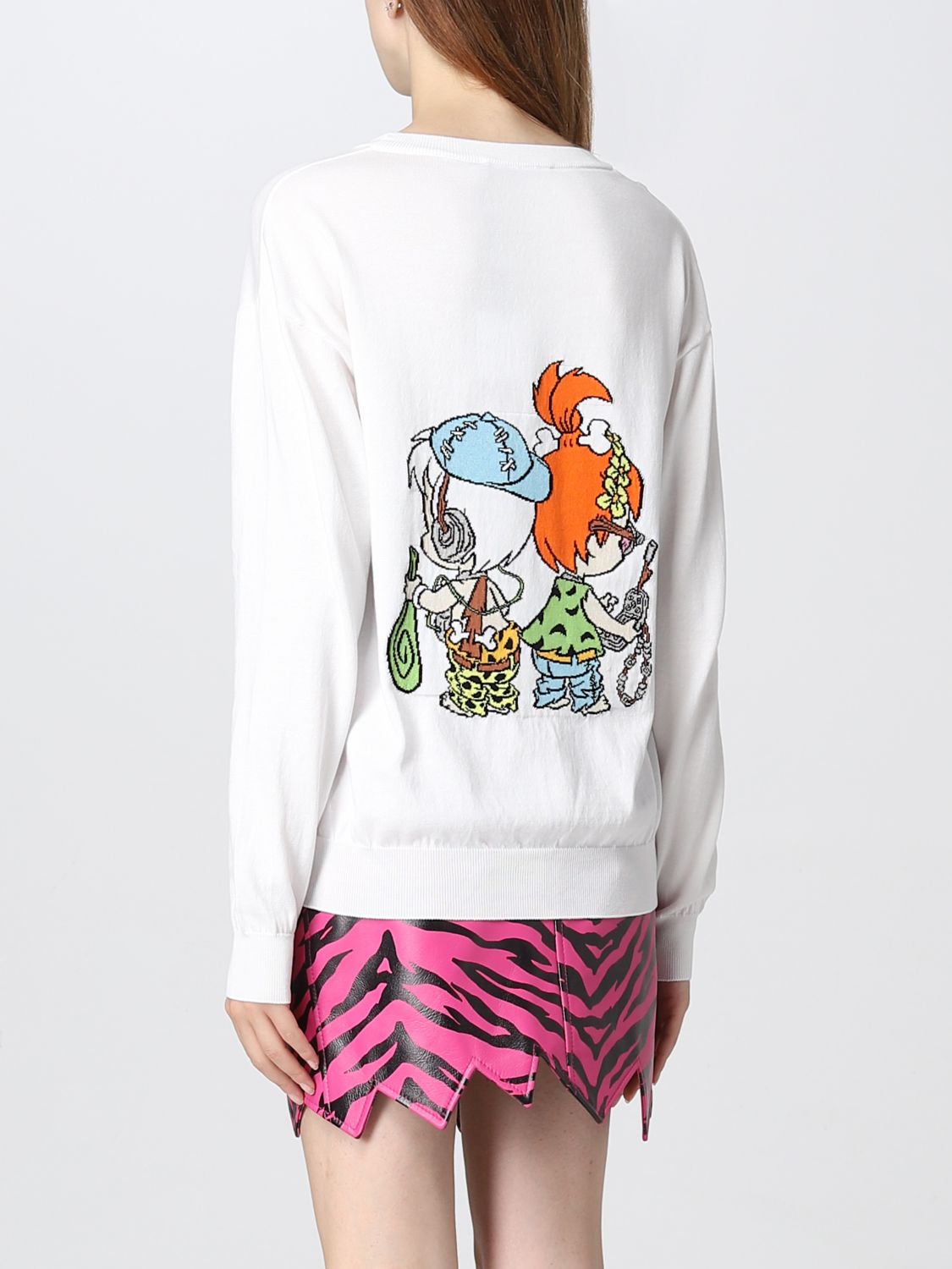 MOSCHINO COUTURE: x The Flintstones ™ sweatshirt - White 
