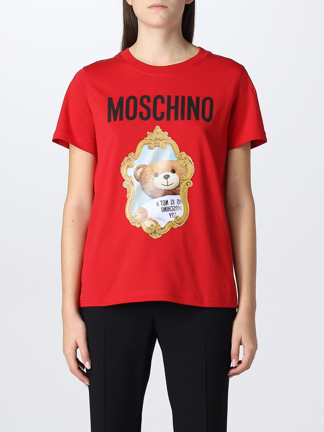 MOSCHINO COUTURE tshirt for woman Red Moschino Couture tshirt