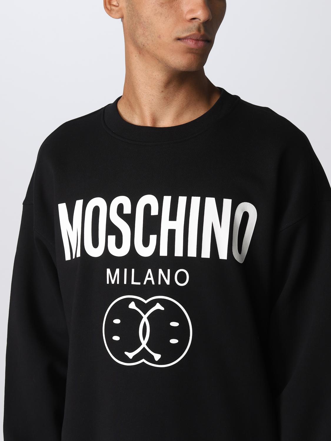 Felpa Moschino Couture: Felpa Double Smiley® Moschino Couture nero 3